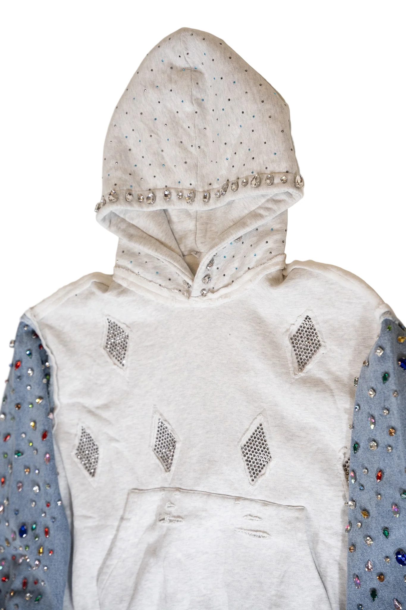 HEATHER DENIM HOODIE