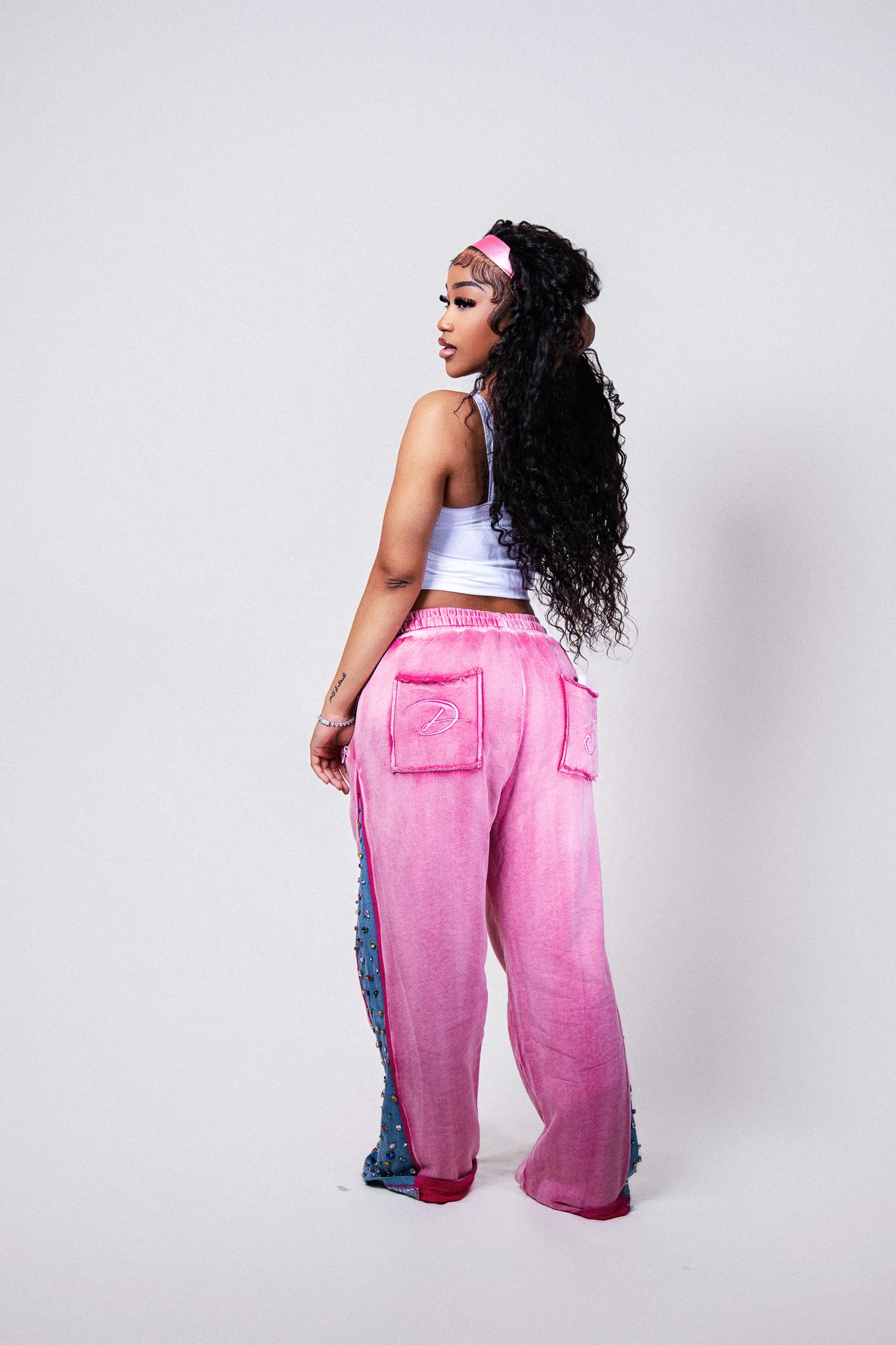 COTTON CANDY DENIM SWEATS