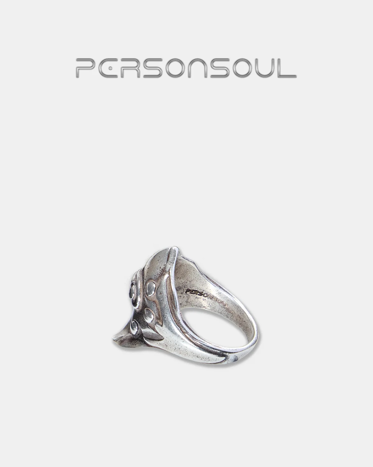 Personsoul Sterling Silver Armor Ring