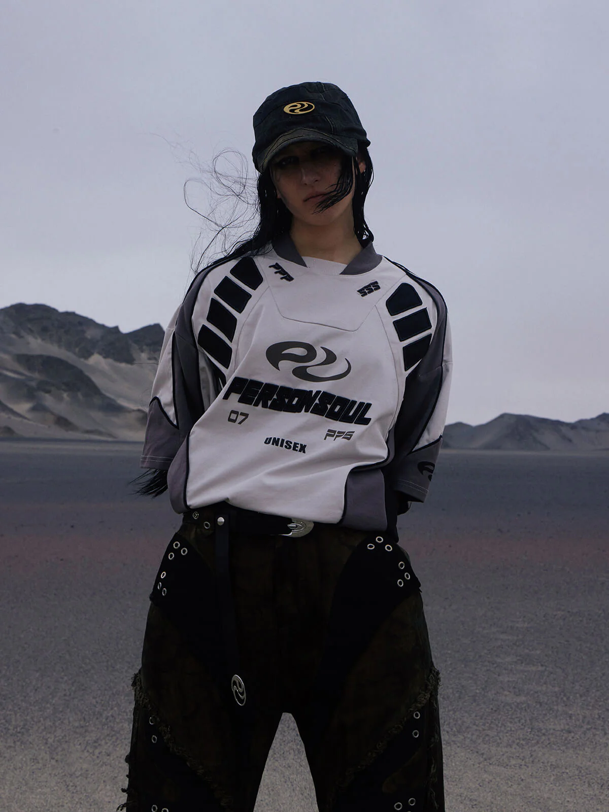 Personsoul Racing Logo Oversized T-Shirt