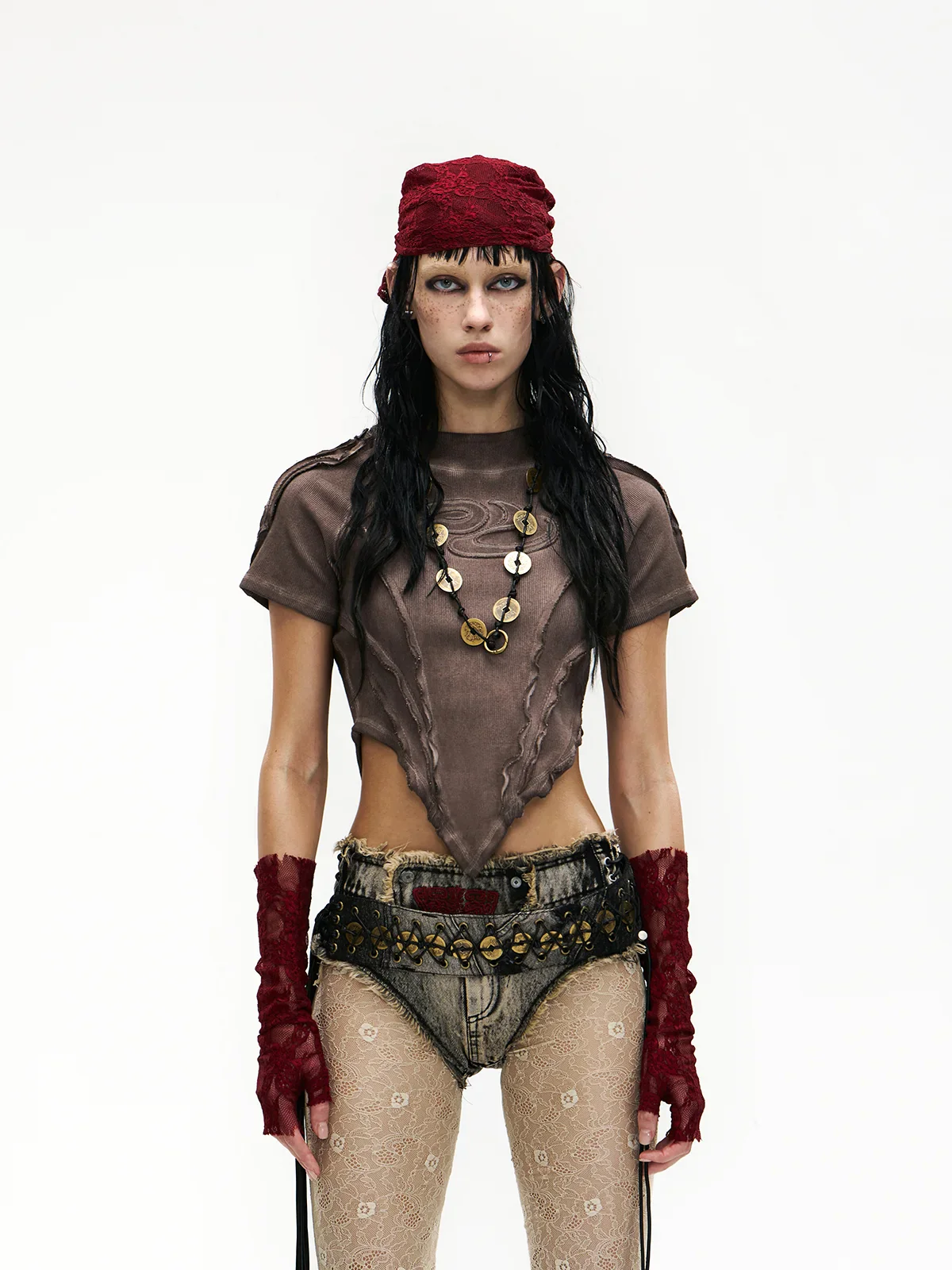 Raw Edge Deconstruction V-hem Top