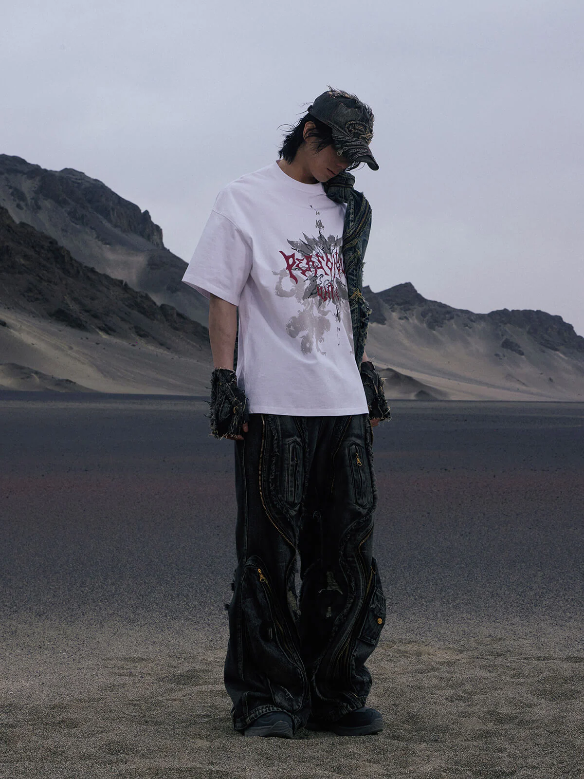 Personsoul Graphic Print Oversized T-Shirt