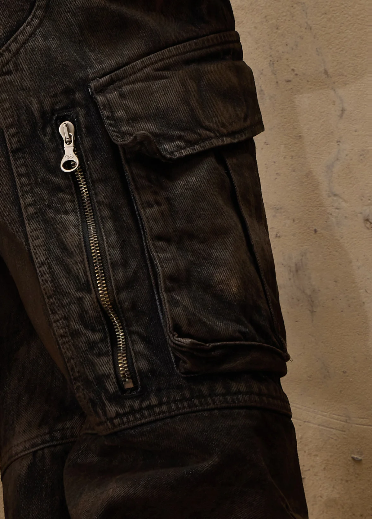 Personsoul Mud Dirty Denim Jeans