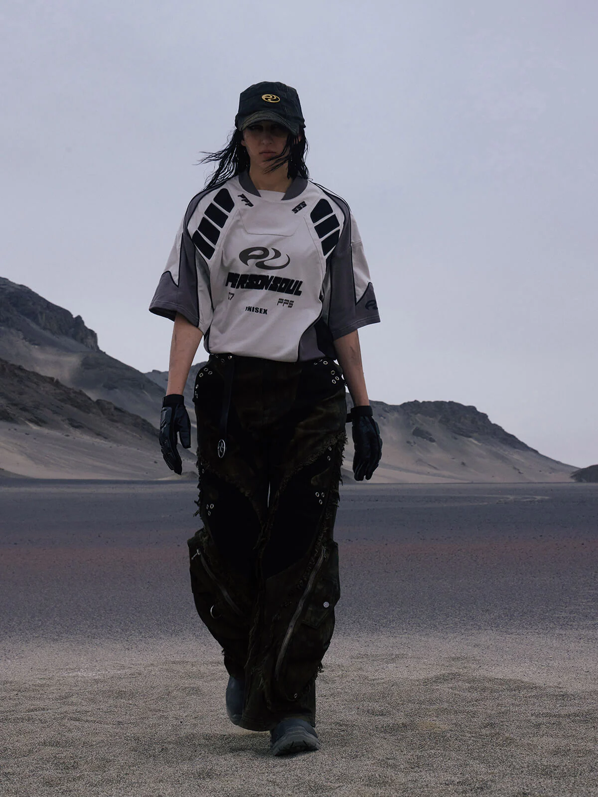 Personsoul Racing Logo Oversized T-Shirt