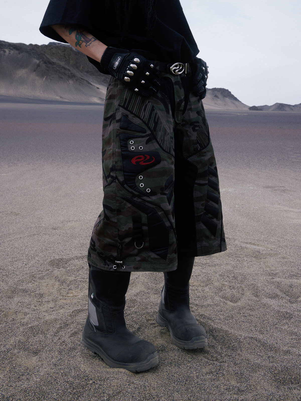 Personsoul Racing Camo Cargo Jorts