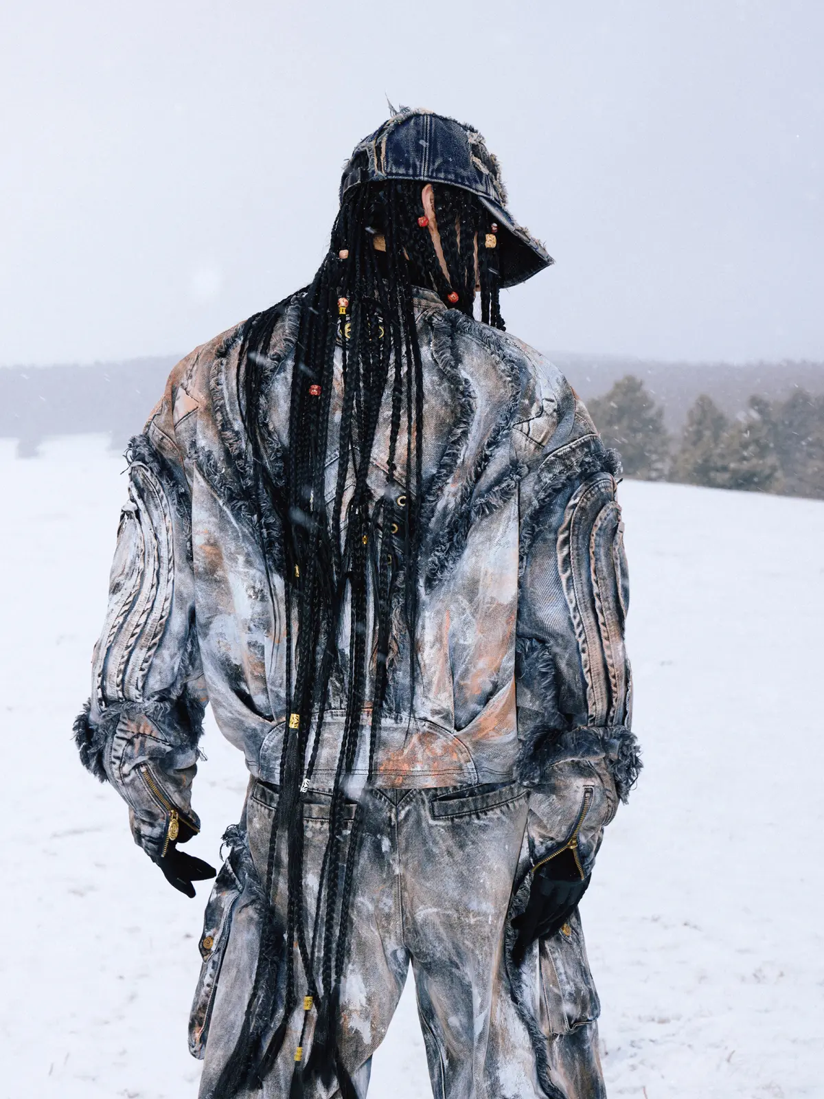 Graffiti Mud Wash Denim Jacket (only 60 pieces)