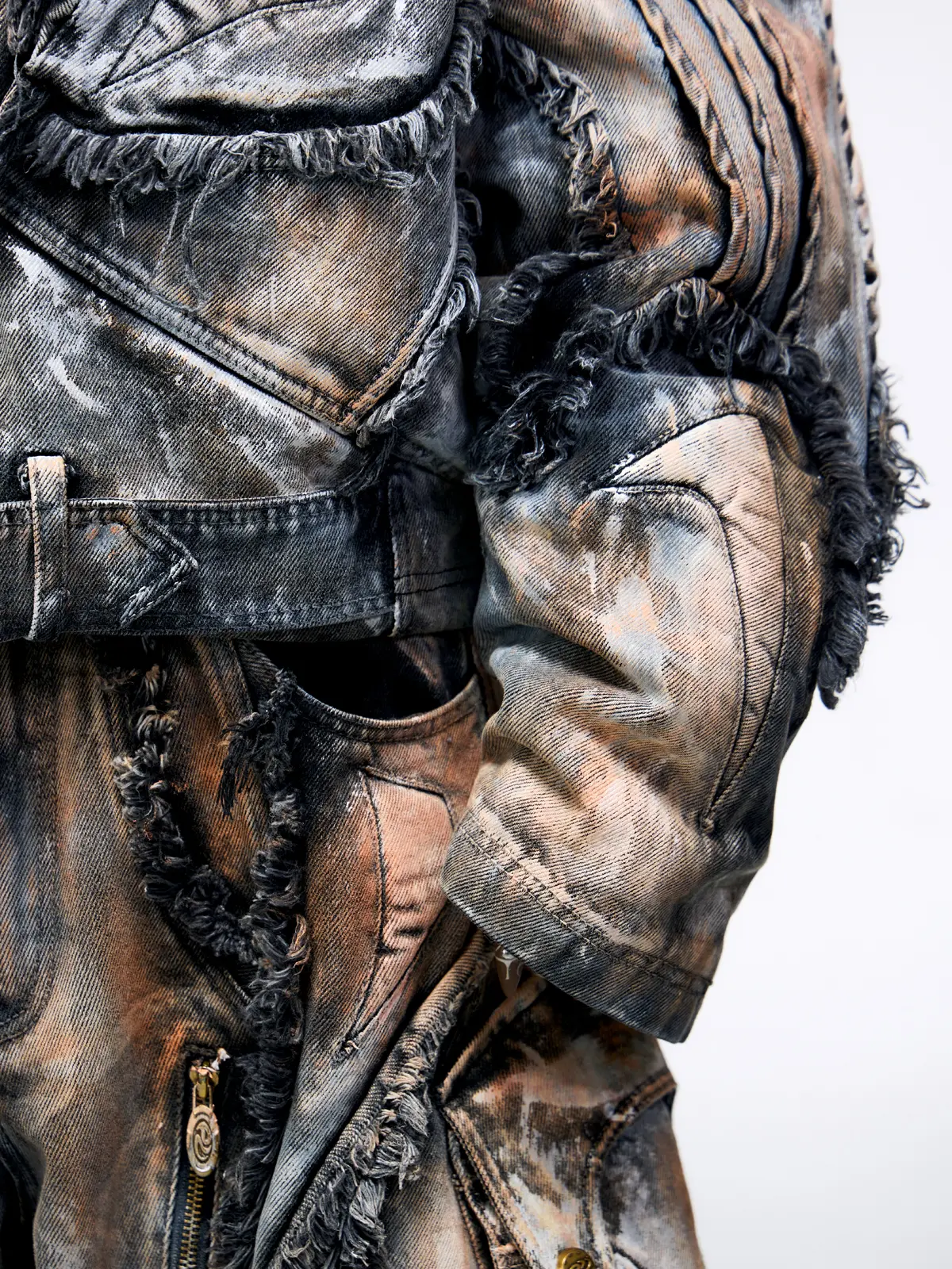 Graffiti Mud Wash Denim Jacket (only 60 pieces)