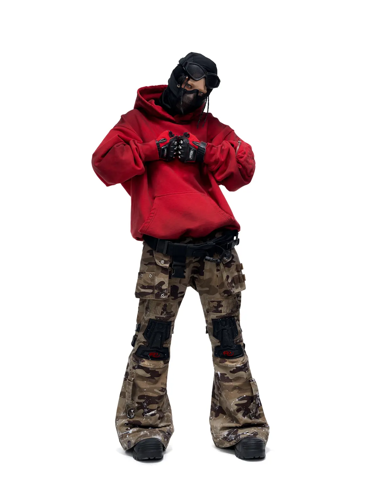 Mico-flare Camo Cargo Pant