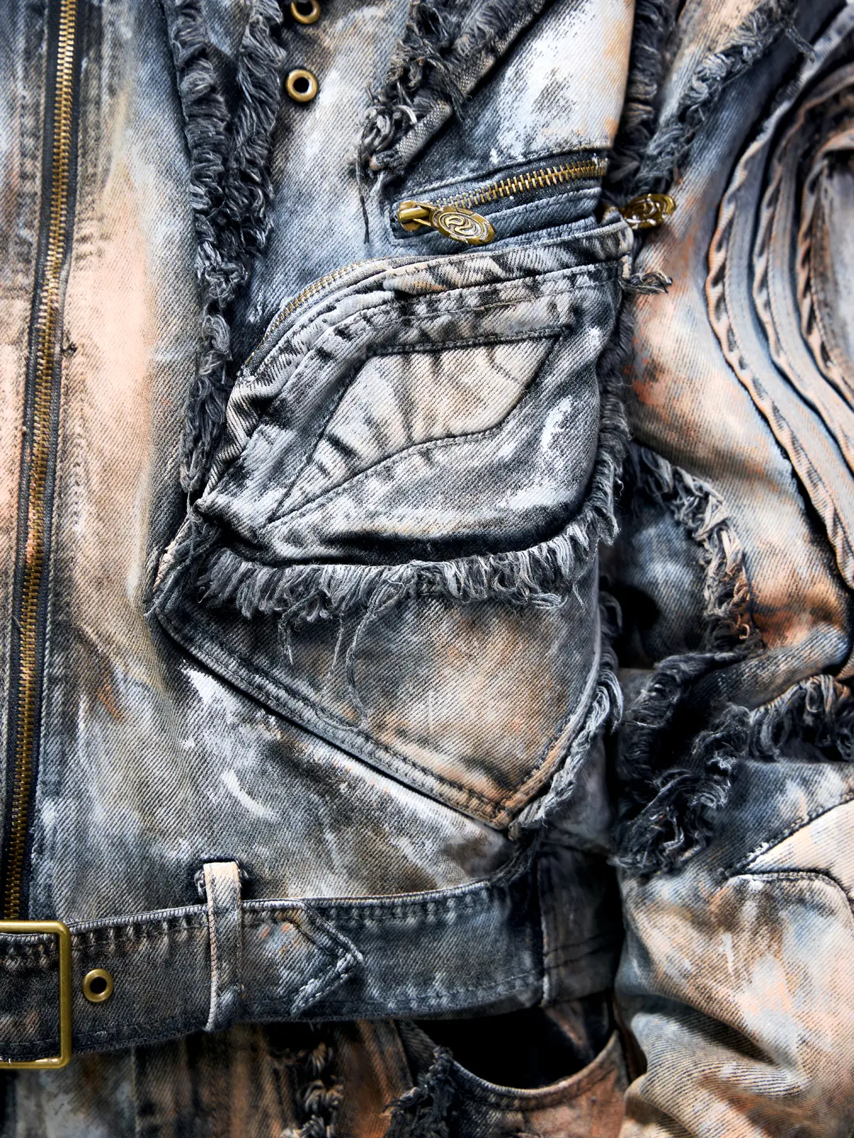 Graffiti Mud Wash Denim Jacket (only 60 pieces)