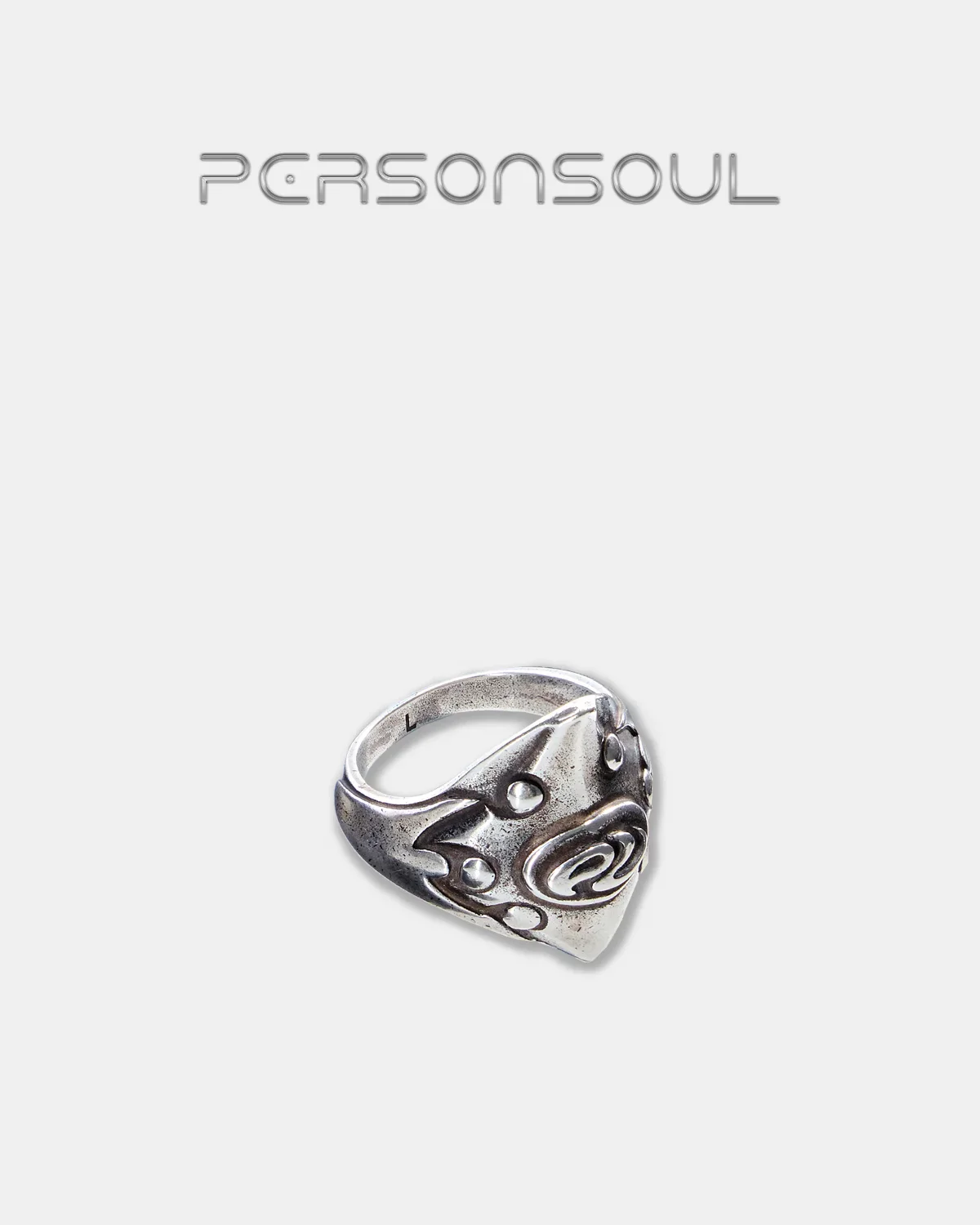 Personsoul Sterling Silver Armor Ring