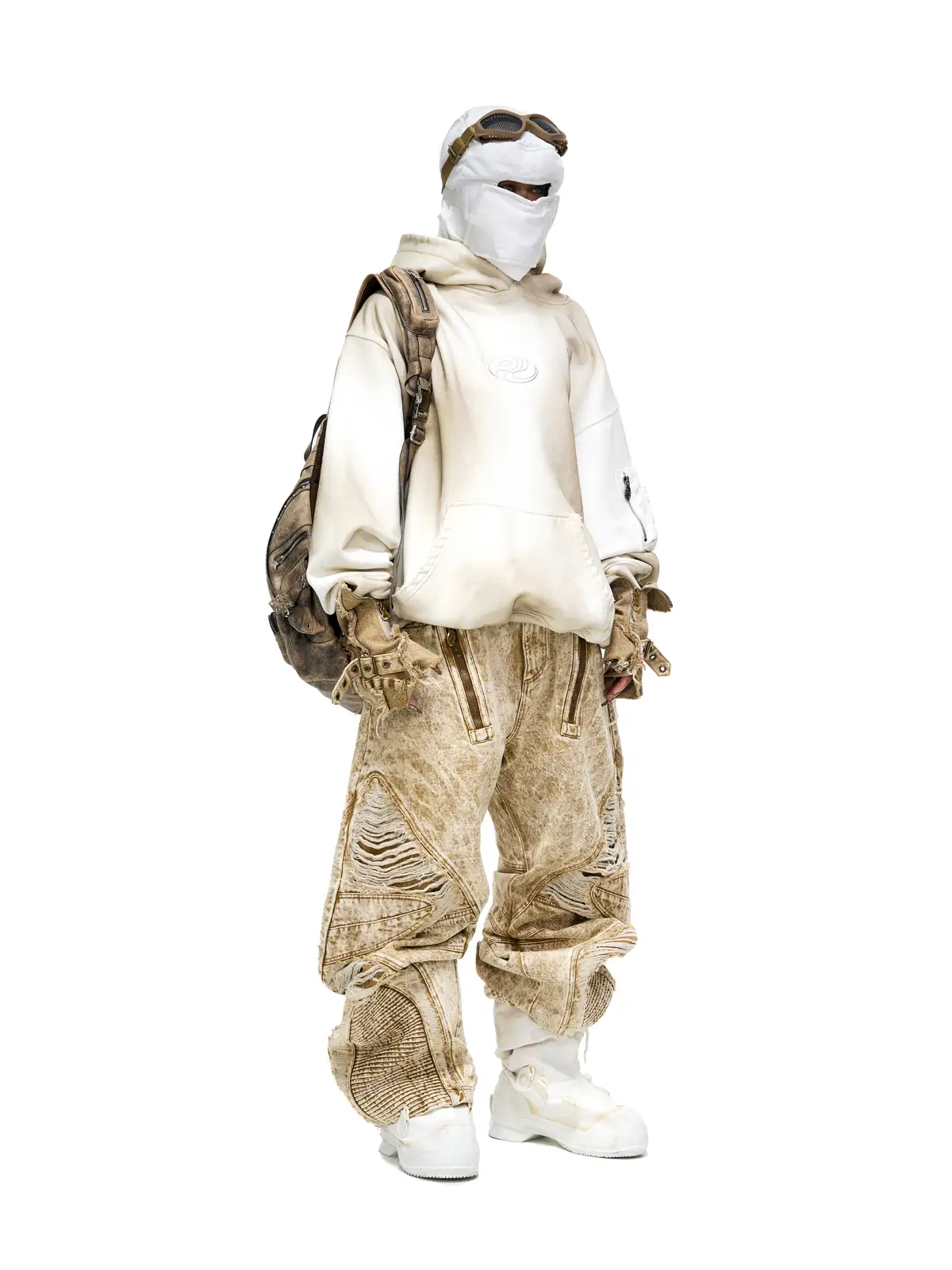 Personsoul Yuan Symbol Tie-Dye Gradient Hoodie