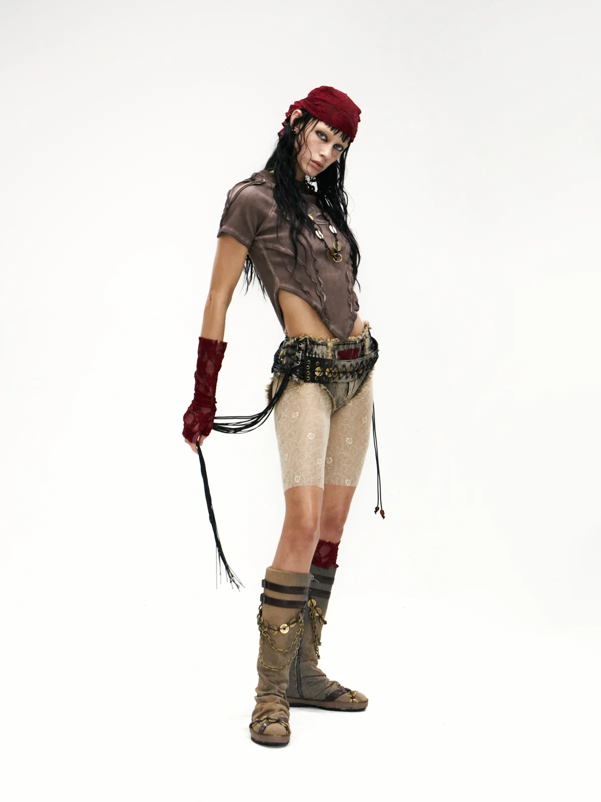 Raw Edge Deconstruction V-hem Top