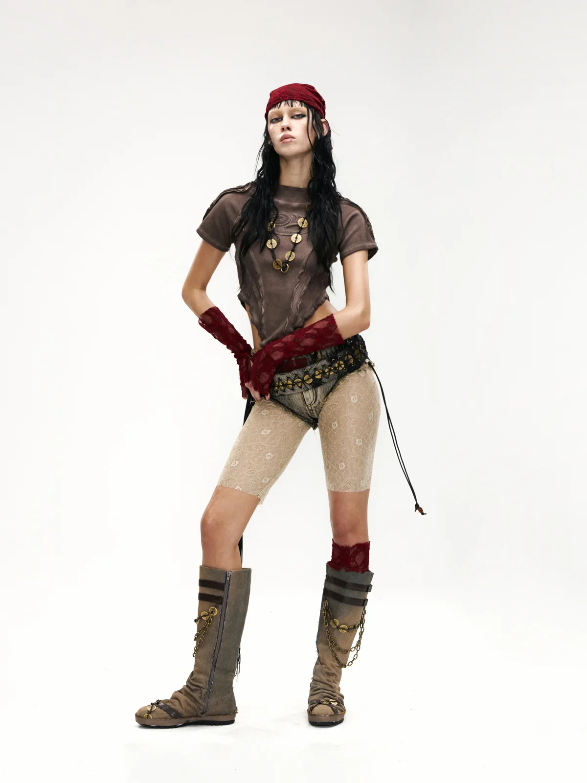 Raw Edge Deconstruction V-hem Top