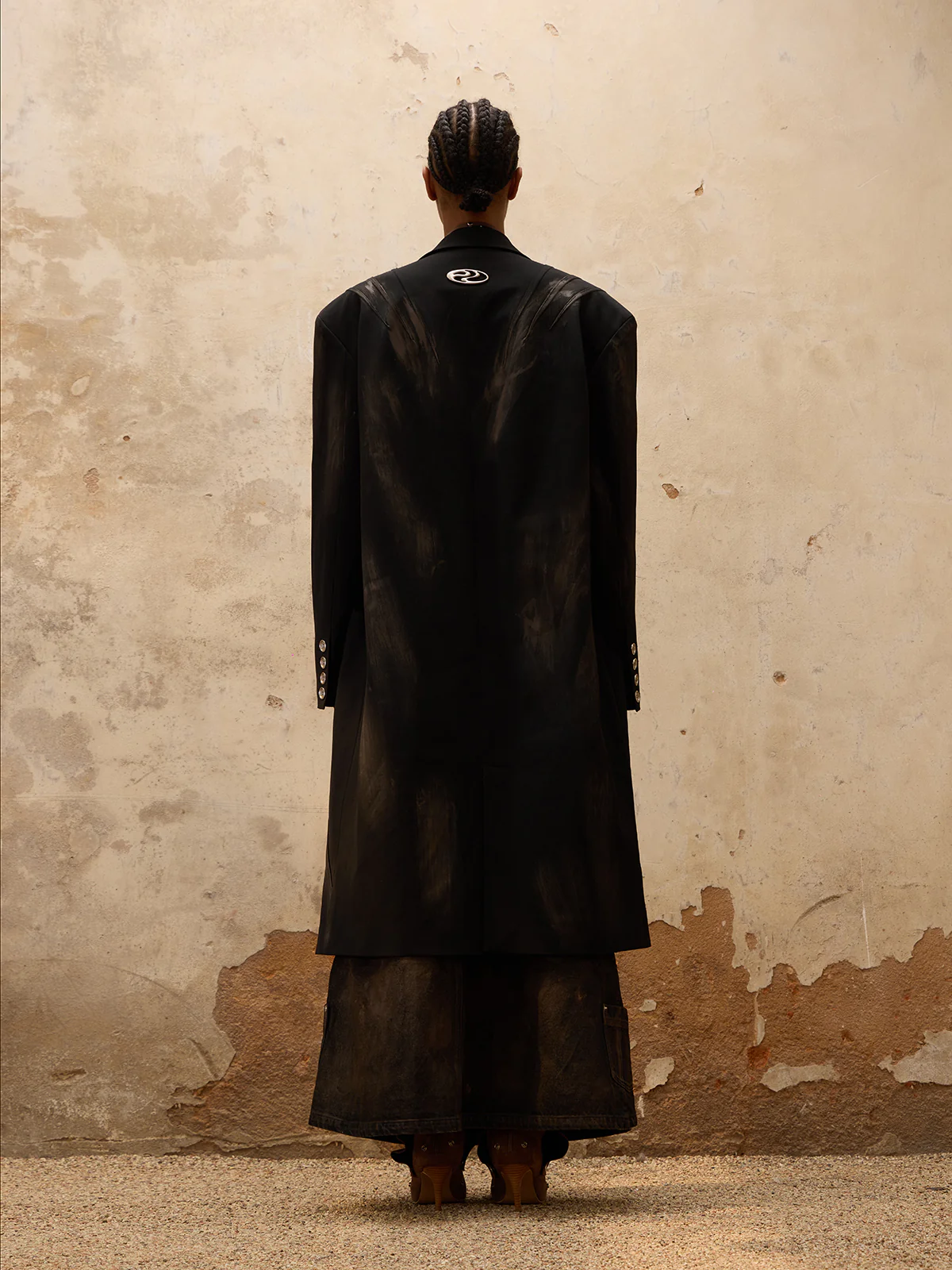 Personsoul Dirty Trench Coat