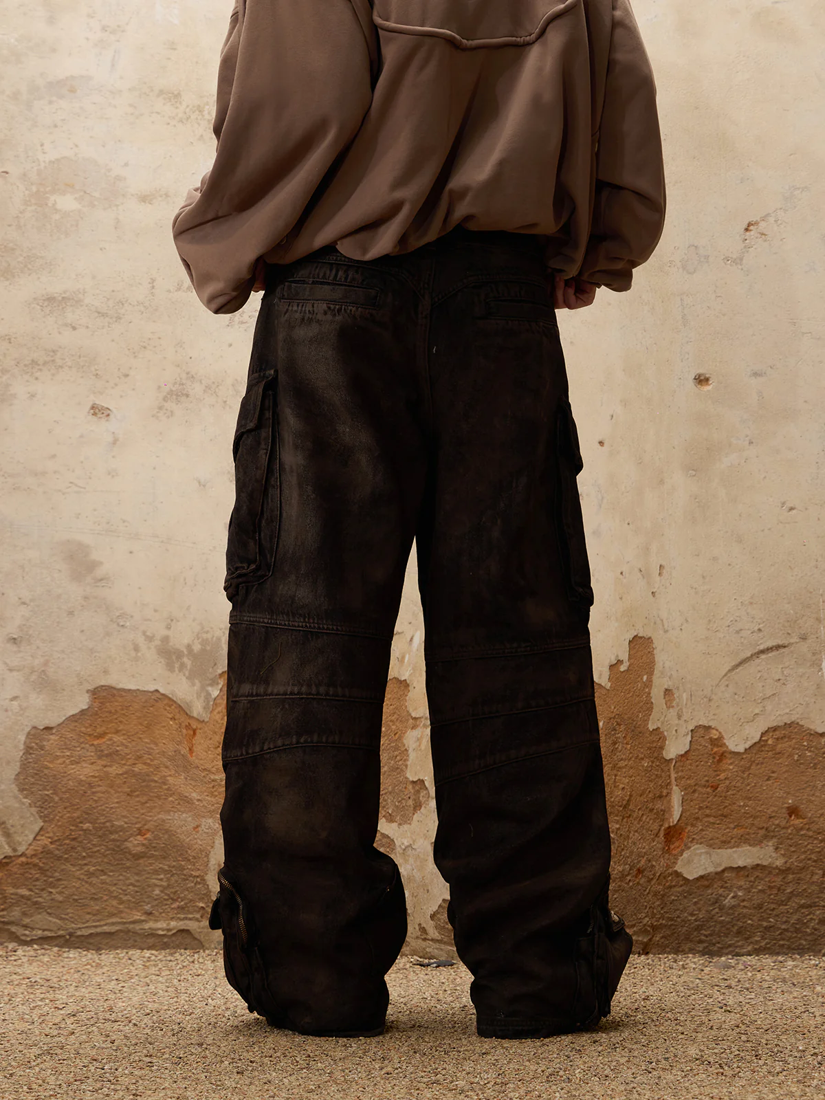 Personsoul Mud Dirty Denim Jeans