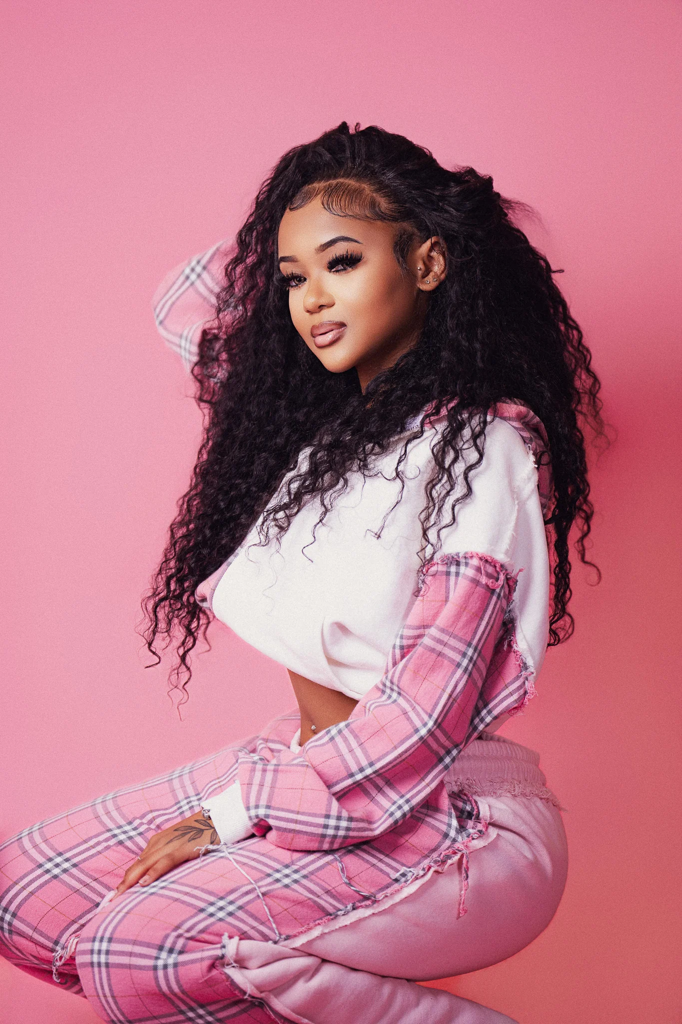 PLAID HOMEBODY ZIP UP