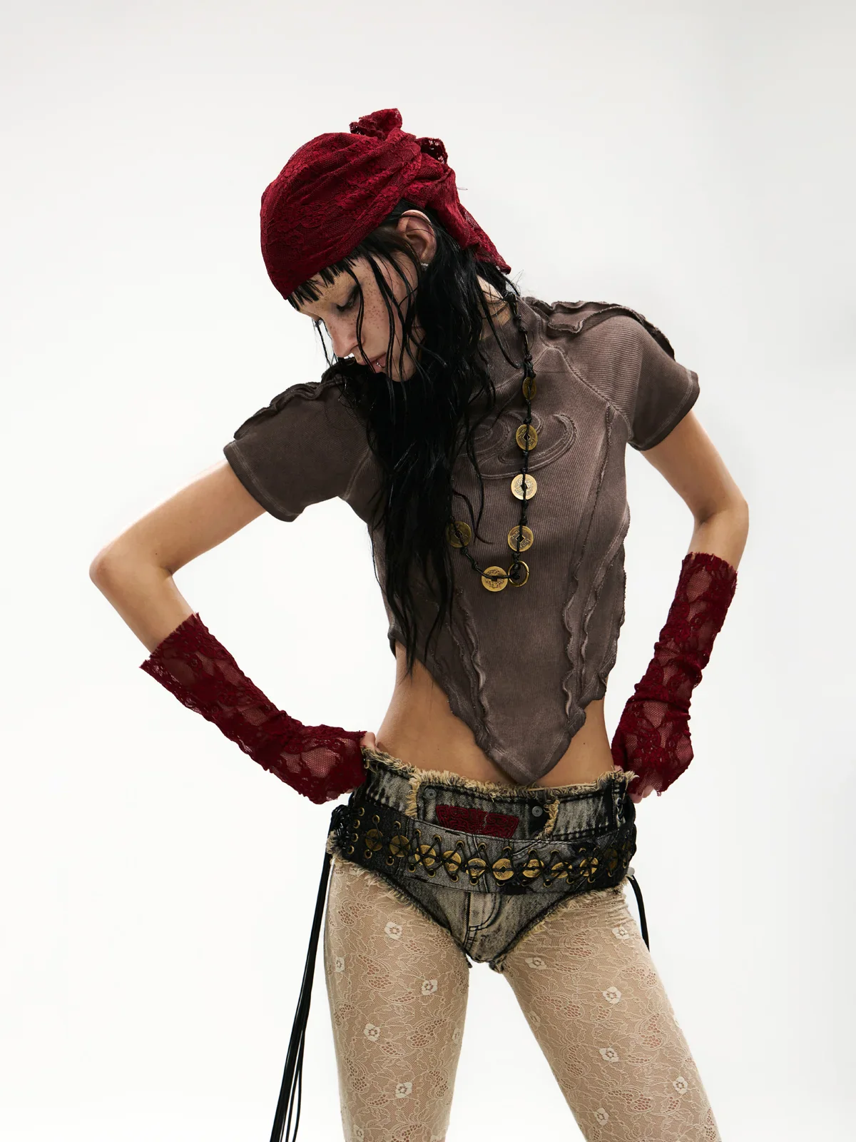 Raw Edge Deconstruction V-hem Top