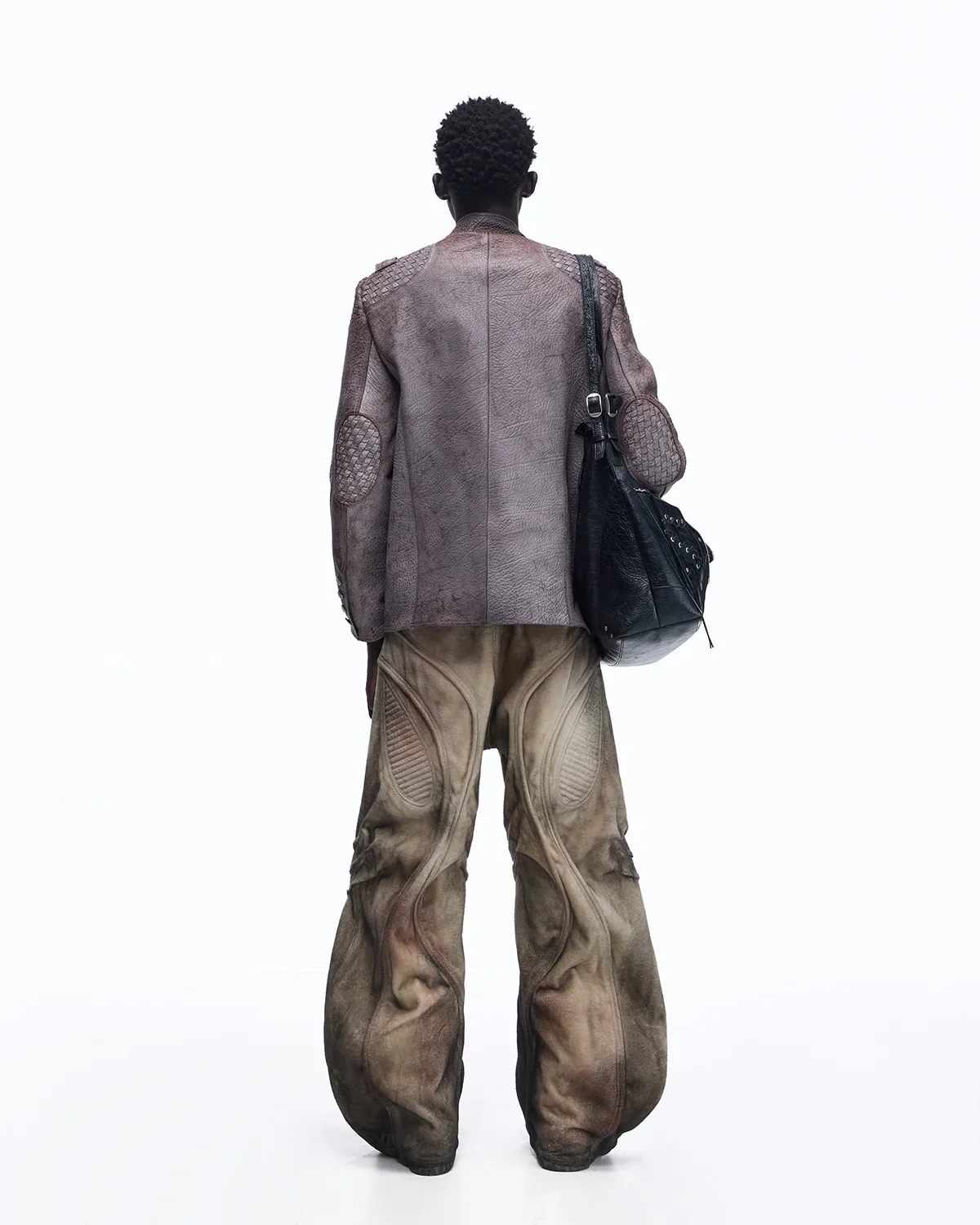 Personsoul Brushed Aged Curved Denim Jeans