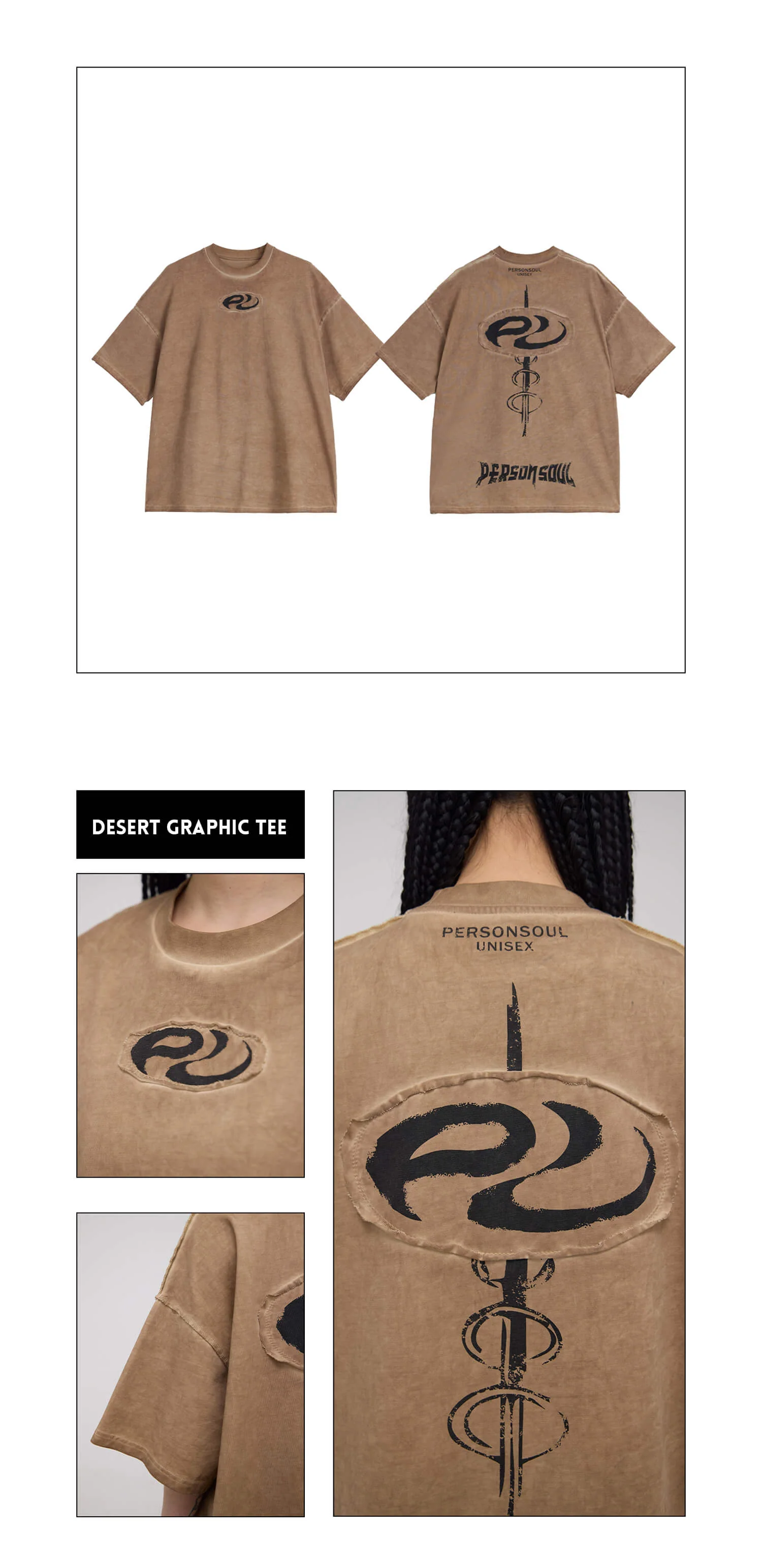 Personsoul Symbol Elements Oversized T-shirt