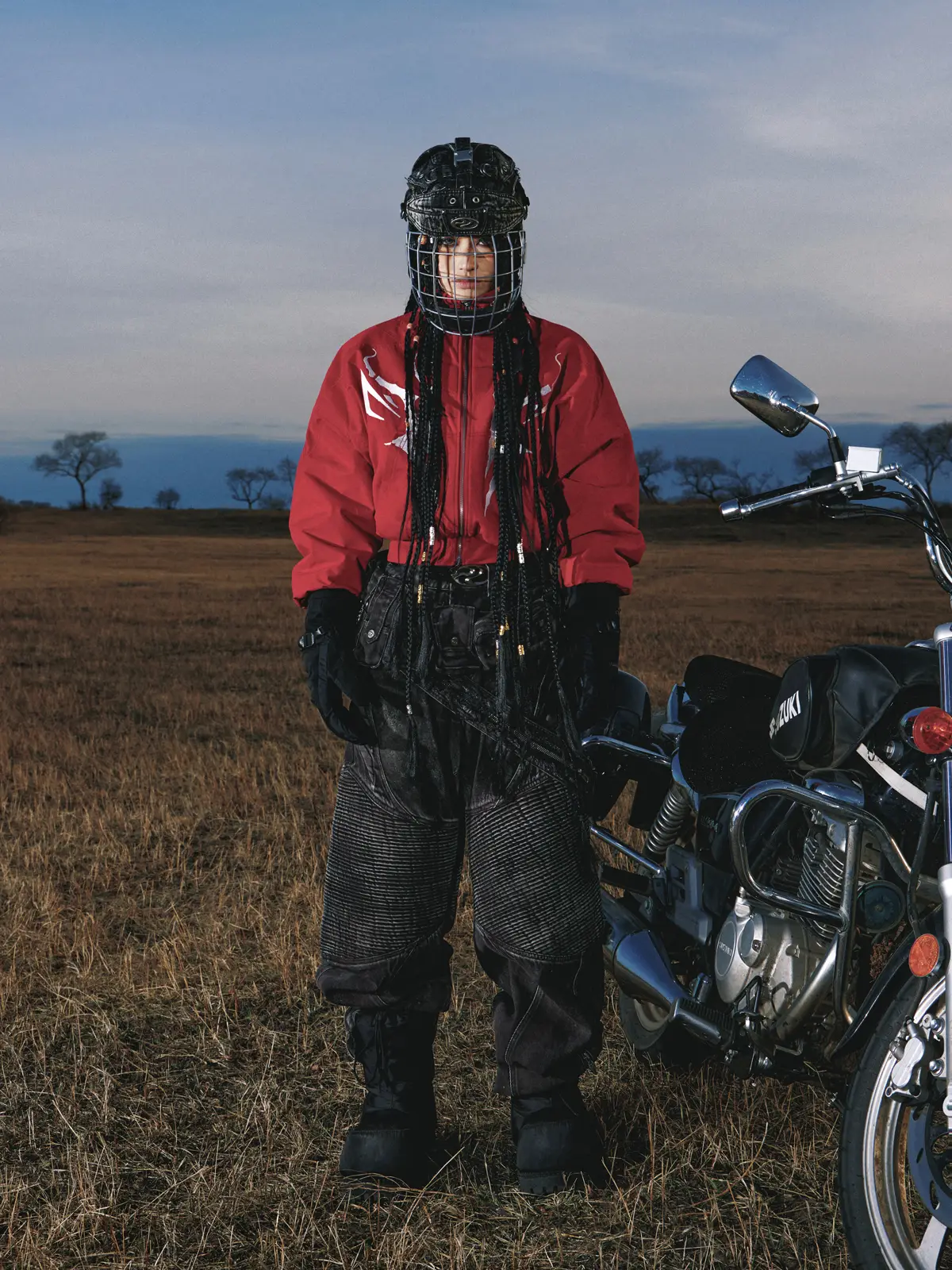 Personsoul Embroidered Cropped Down Jacket