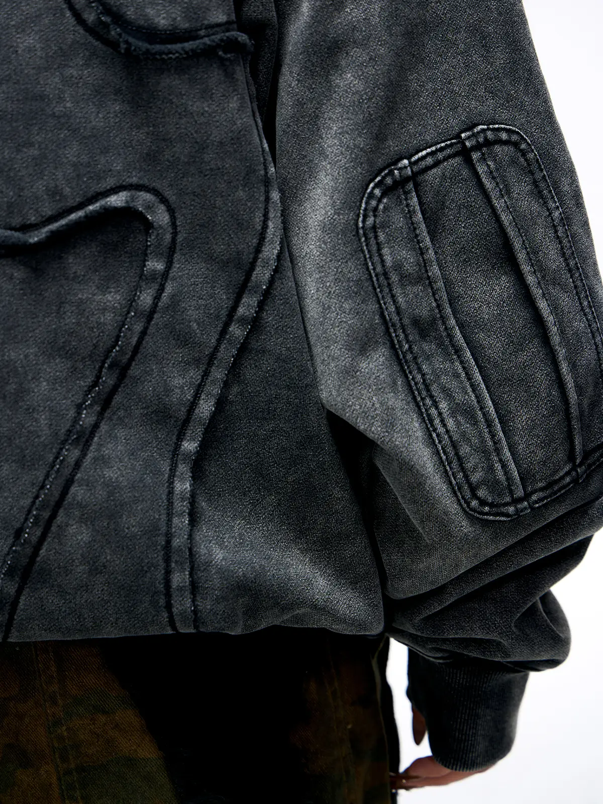 Personsoul Totem Embroidered Washed Hoodie