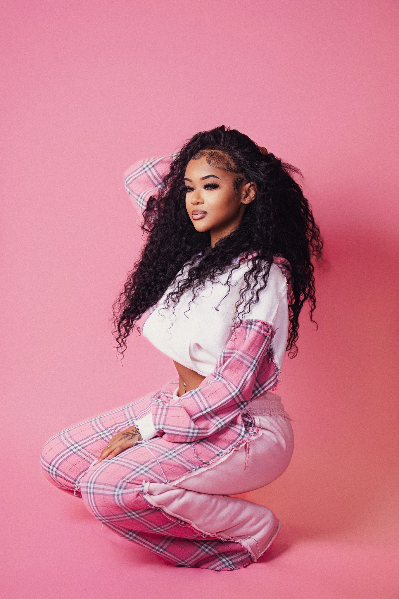 PLAID HOMEBODY ZIP UP