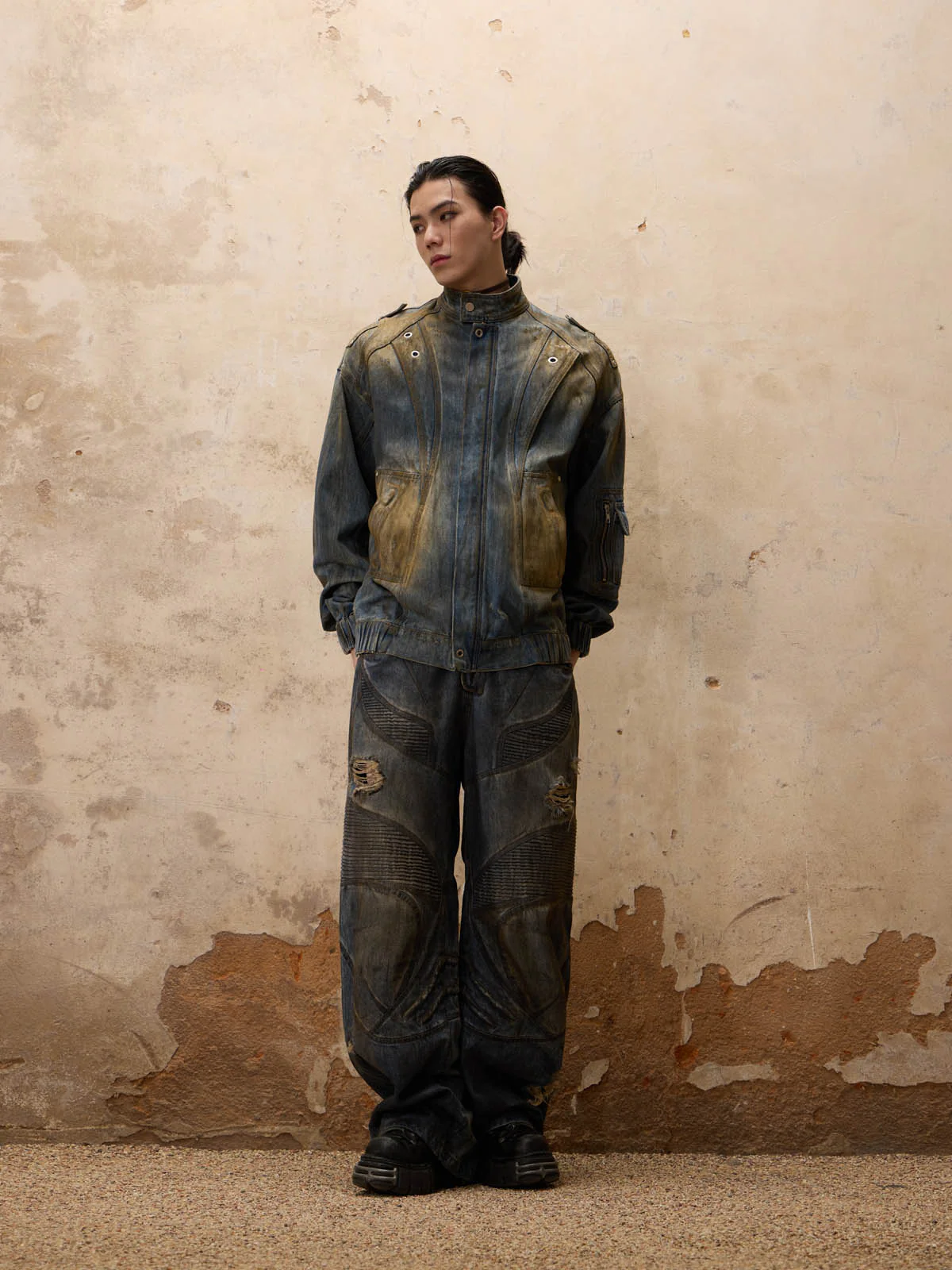 Personsoul Armor Dirty Denim Jeans