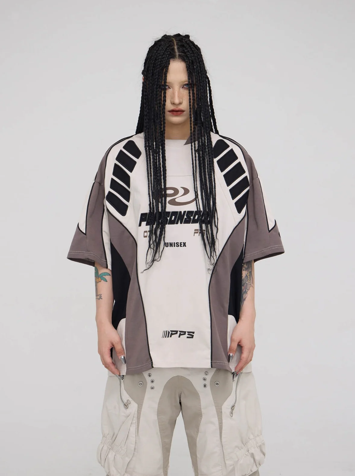 Personsoul Racing Logo Oversized T-Shirt