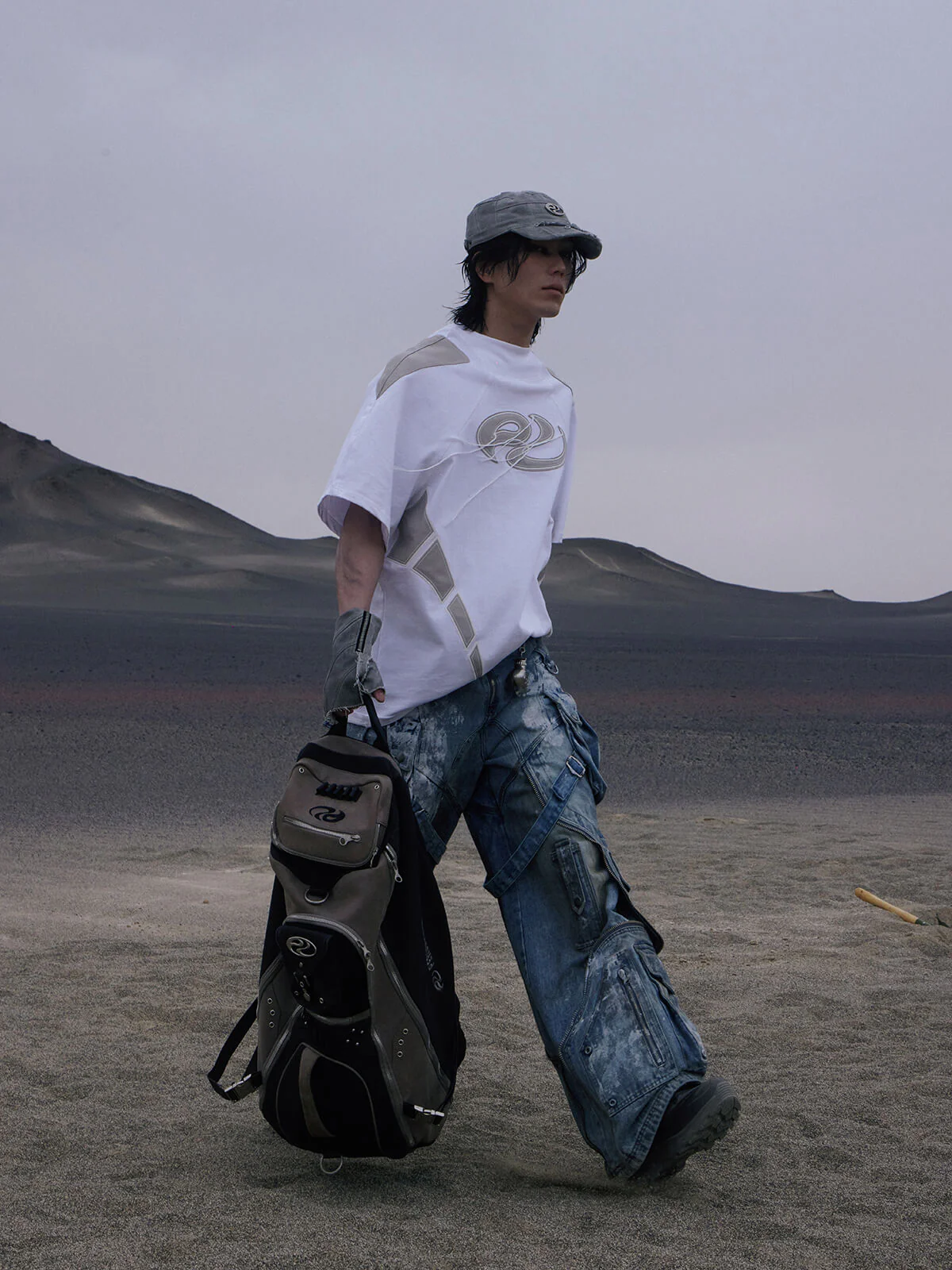 Personsoul Logo With Tassel Oversized T-Shirt