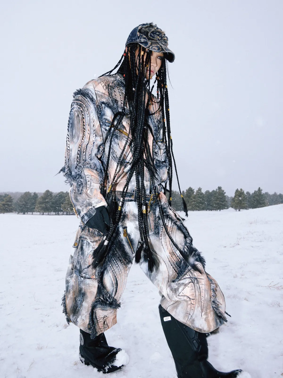 Graffiti Mud Wash Denim Jacket (only 60 pieces)