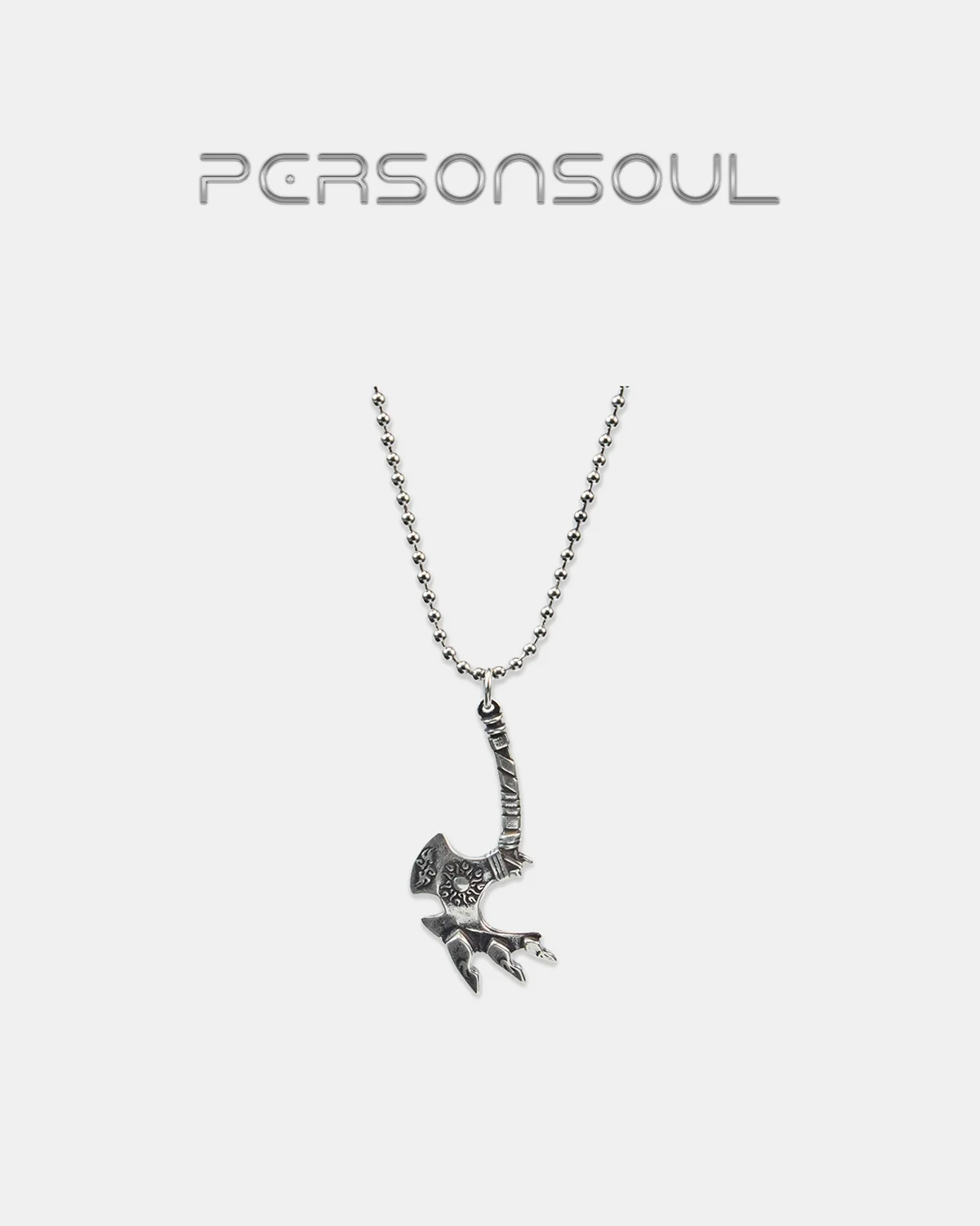 Personsoul Pangu Tomahawk Sterling Silver Necklace