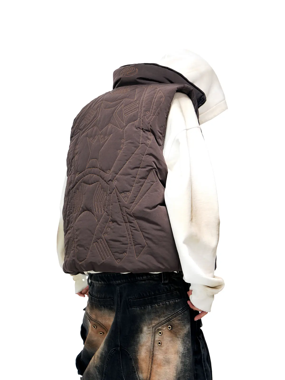 Personsoul Tactical Embroidered Down Vest