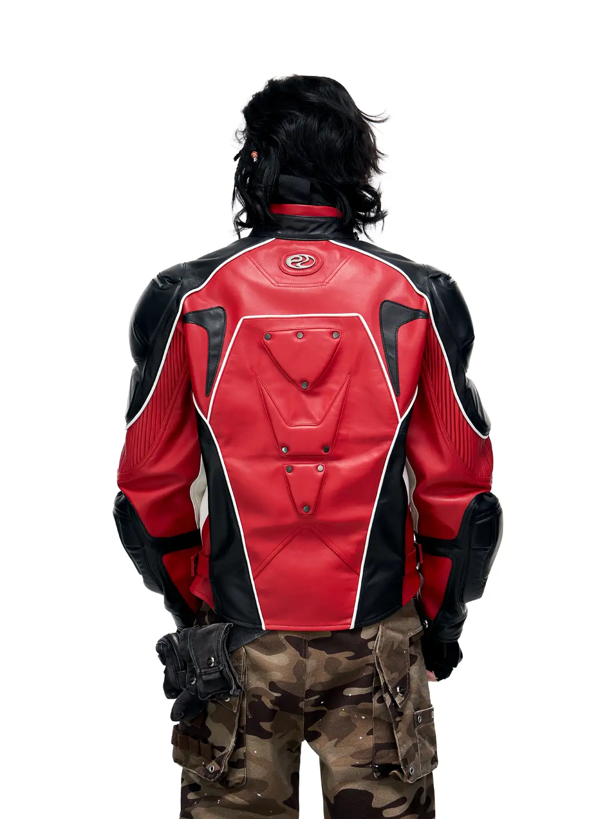 Personsoul Sheepskin Racing Jacket