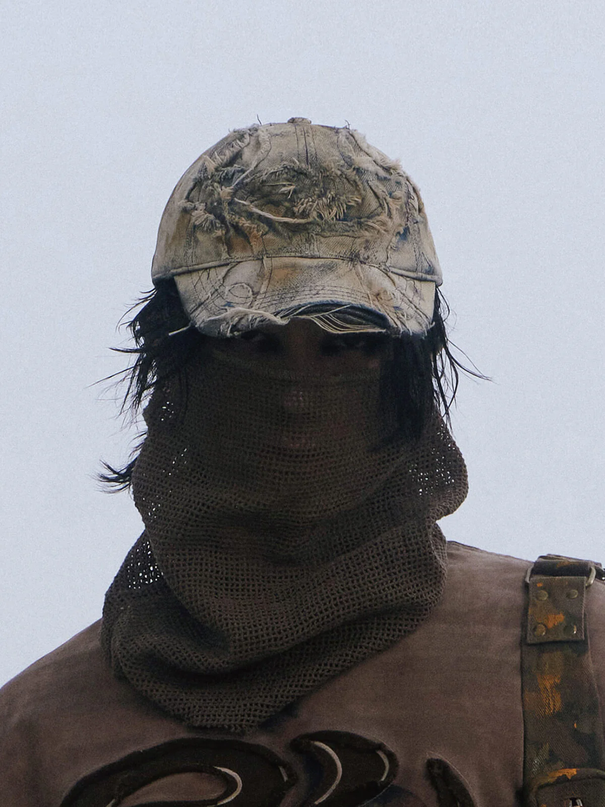 Personsoul Distressed Denim Baseball Cap(limited)