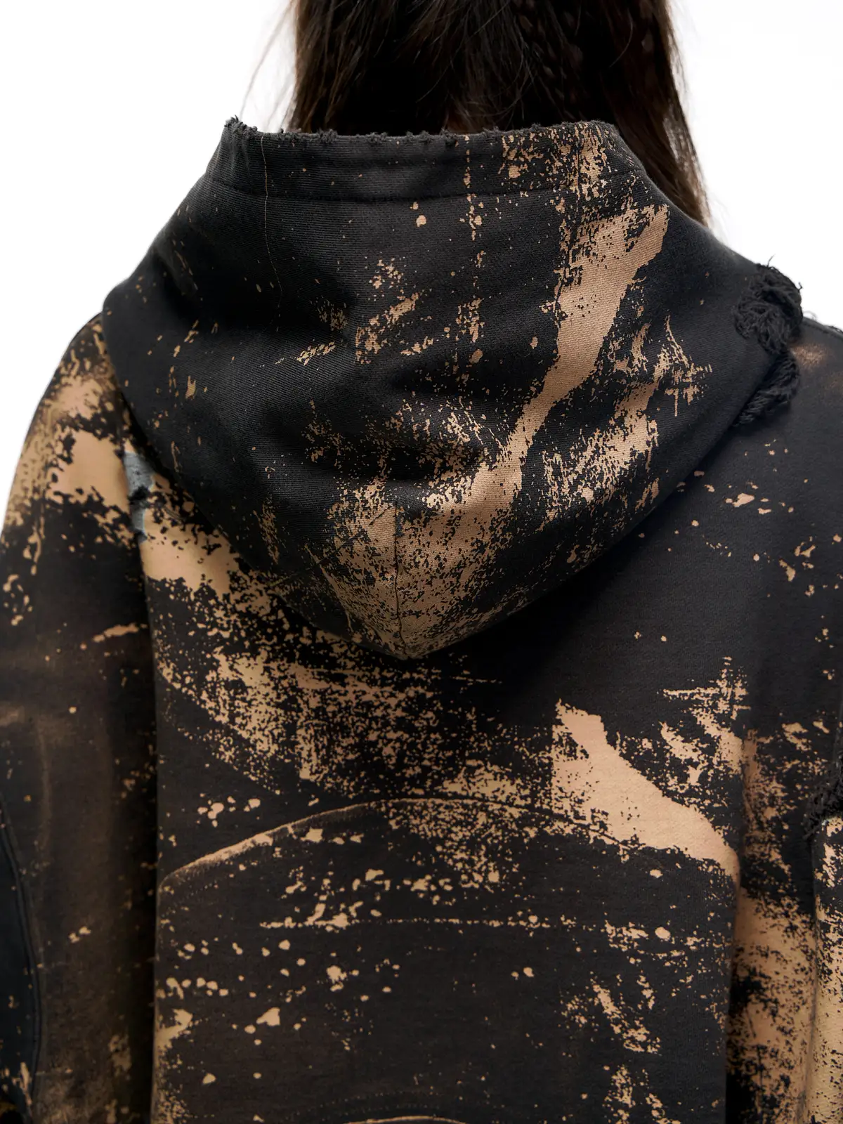 Personsoul Sun Totem Distressed Hoodie