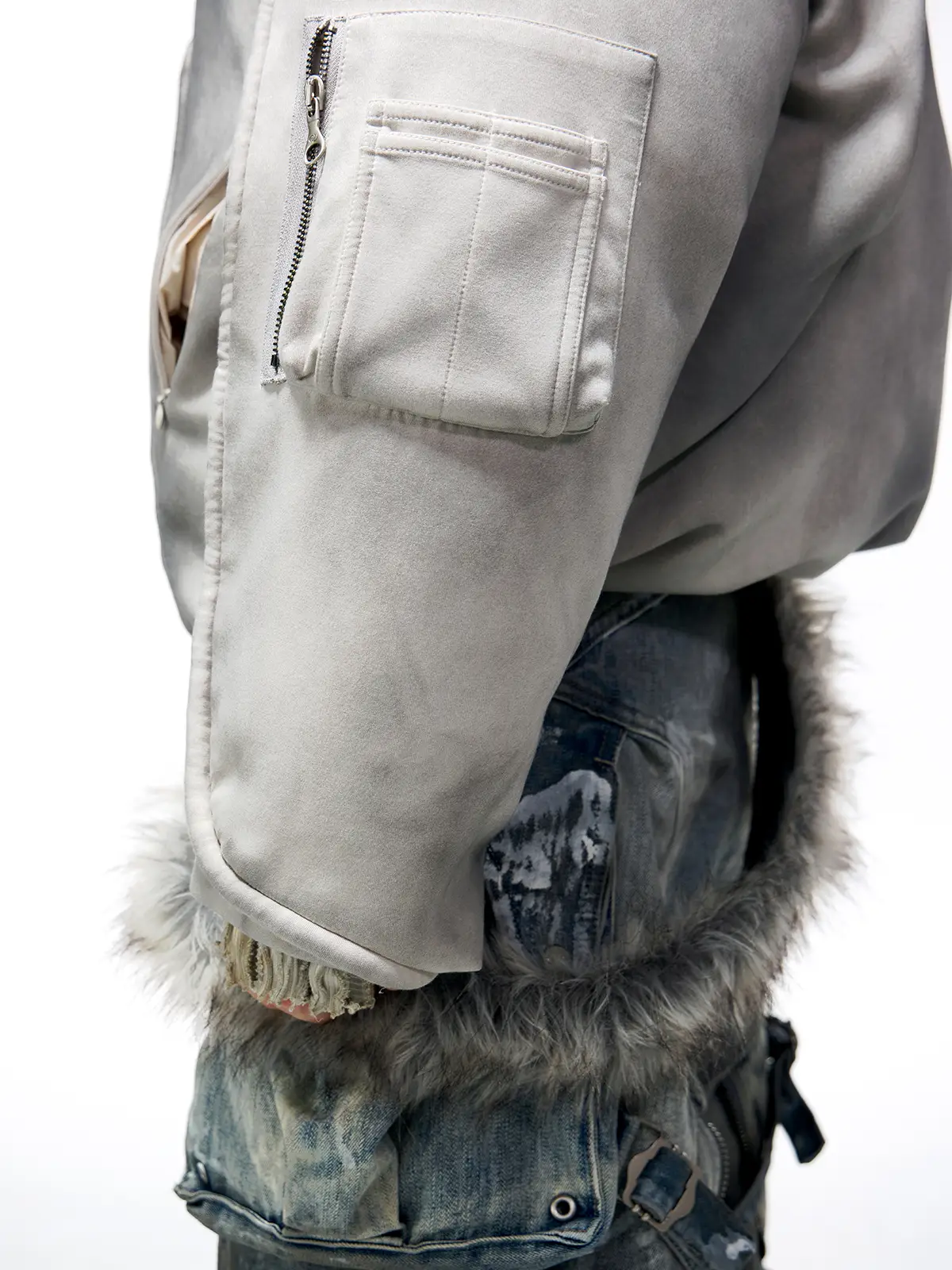 Personsoul Yuan Symbol Puffer Jacket