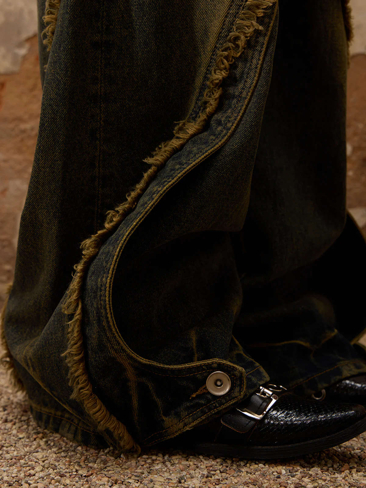 Personsoul Destructive  Denim Retro Blue Jeans(limited)