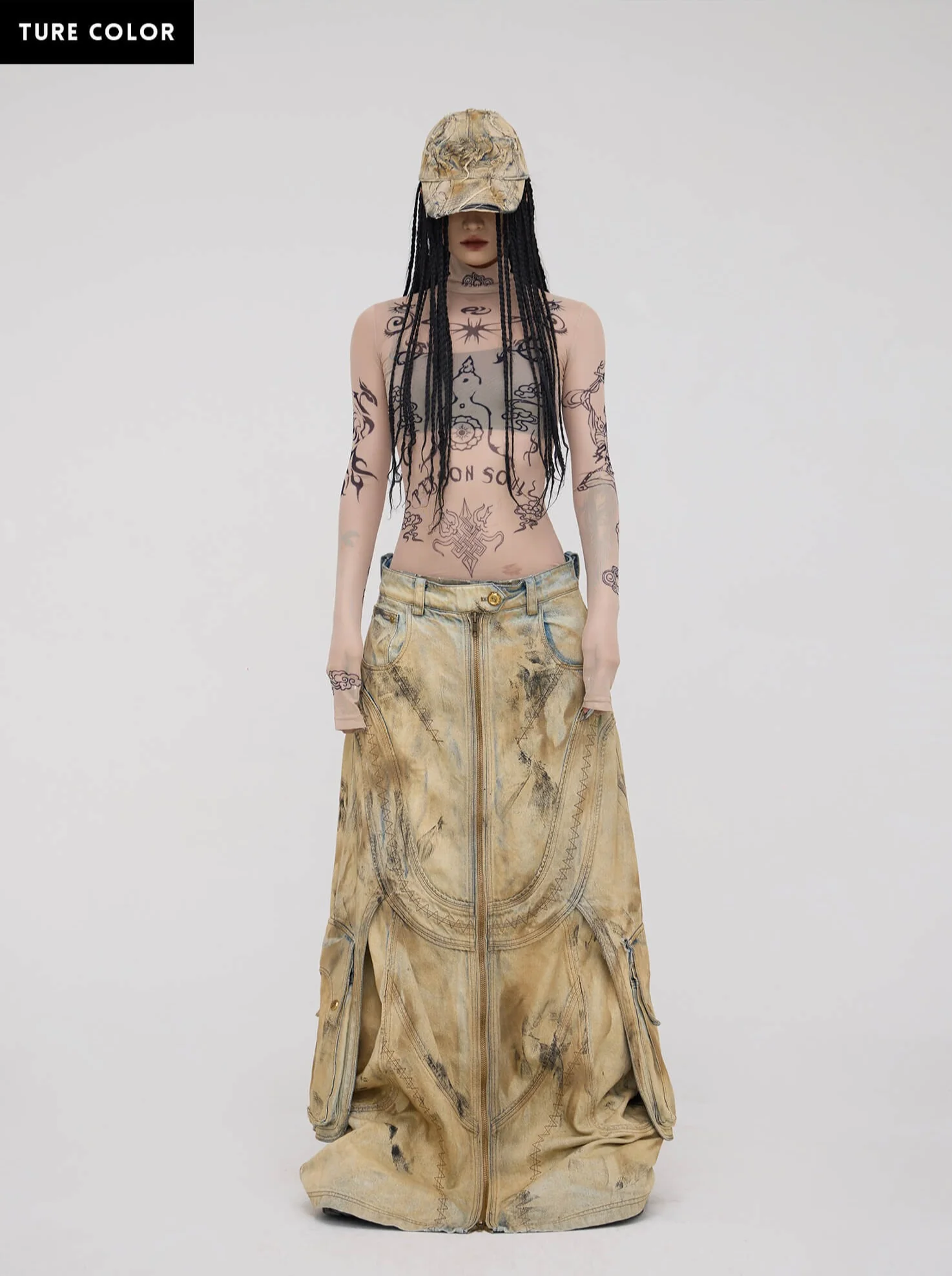 Personsoul Desert Totem-Inspired Skin Highneck Top