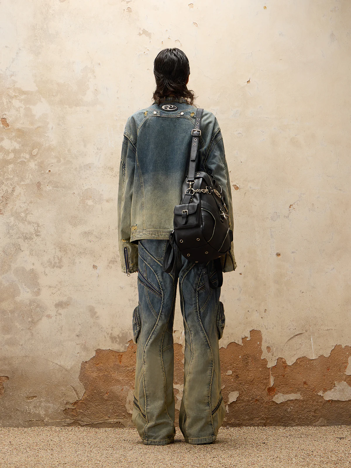 Personsoul Washing Gradient Denim Jeans