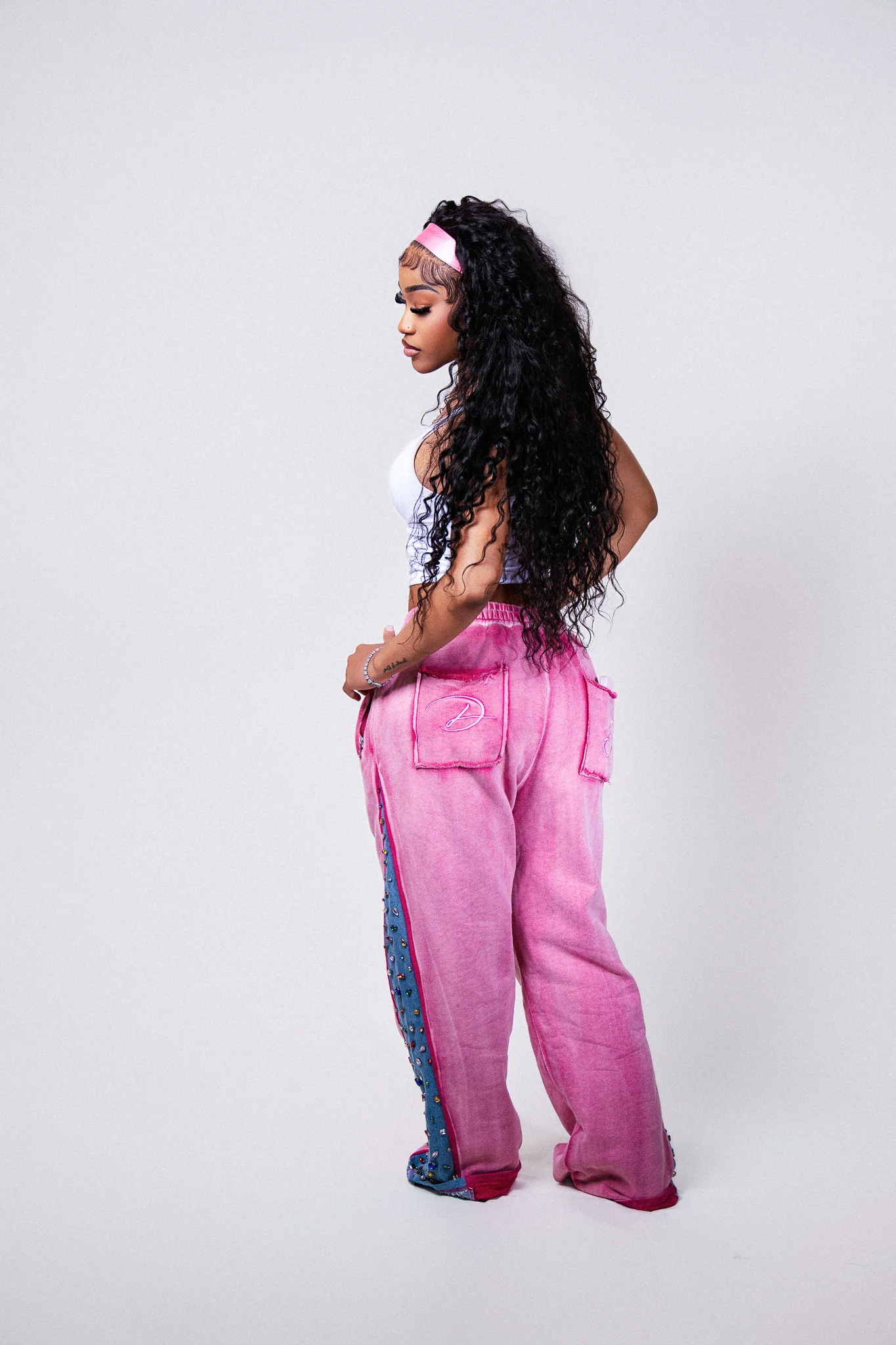 COTTON CANDY DENIM SWEATS