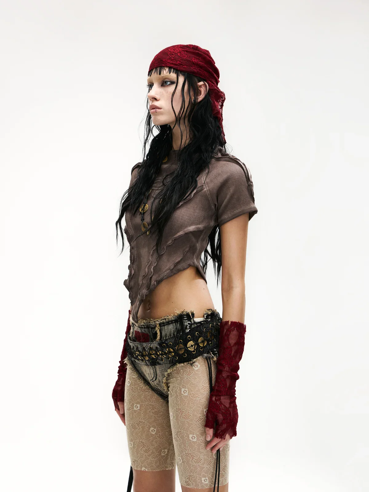 Raw Edge Deconstruction V-hem Top