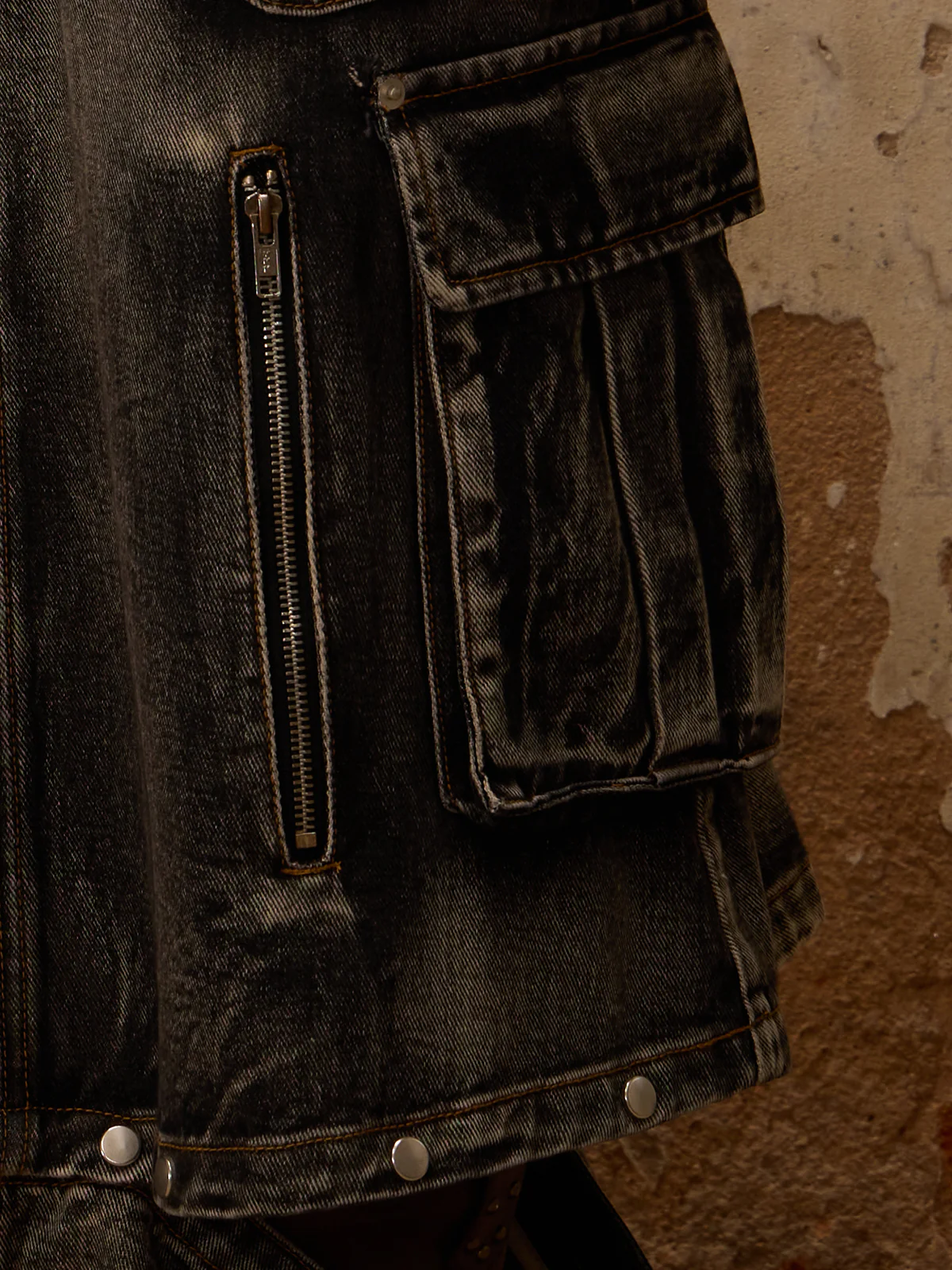 Personsoul Maxi Denim Dungarees Skirt