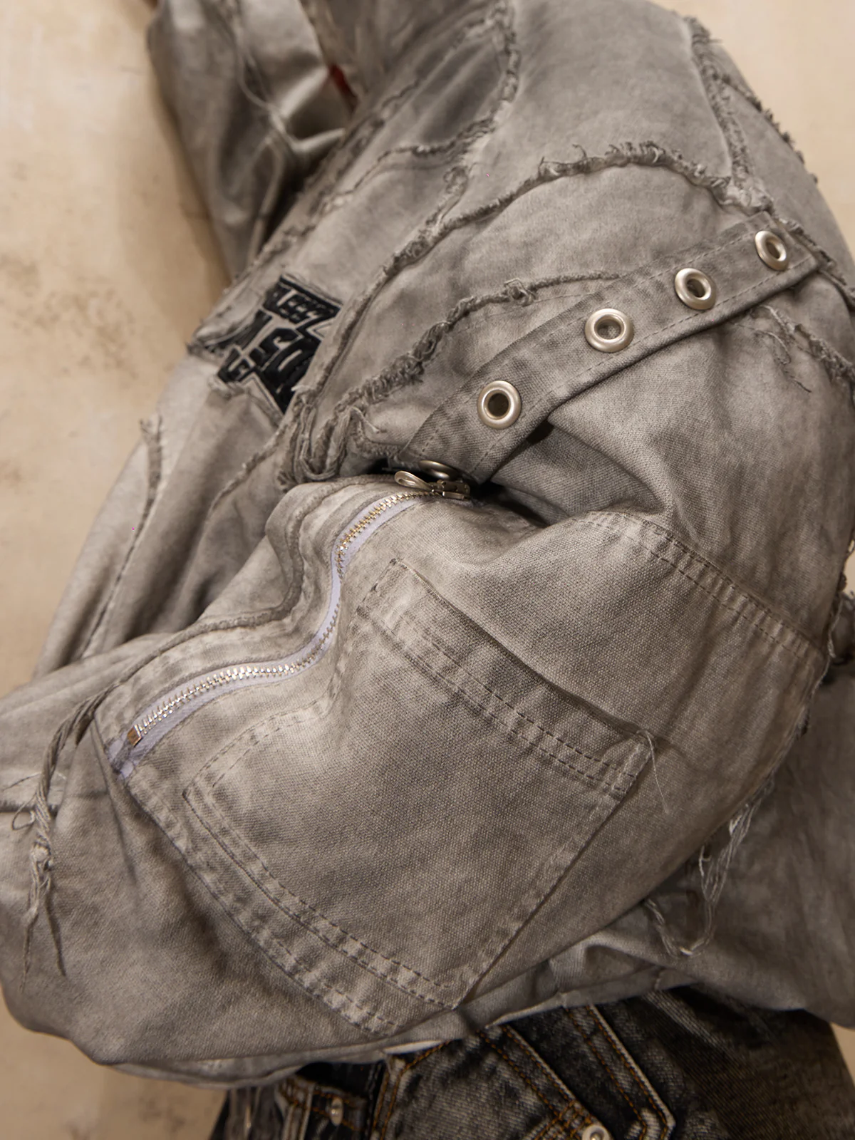 Personsoul Hand Brushed Dirty Cotton Jacket