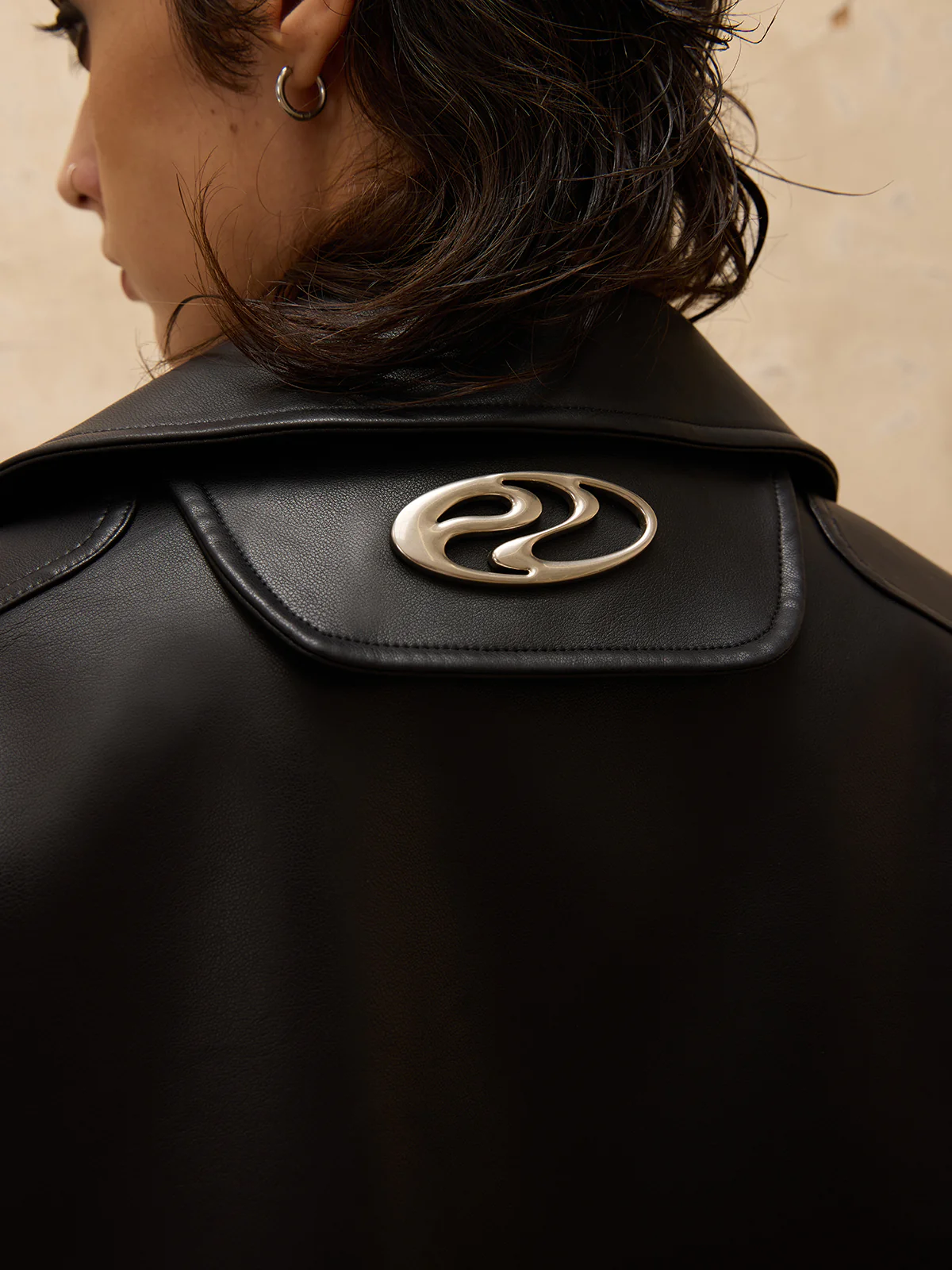 Personsoul Racing Faux-Leather Jacket