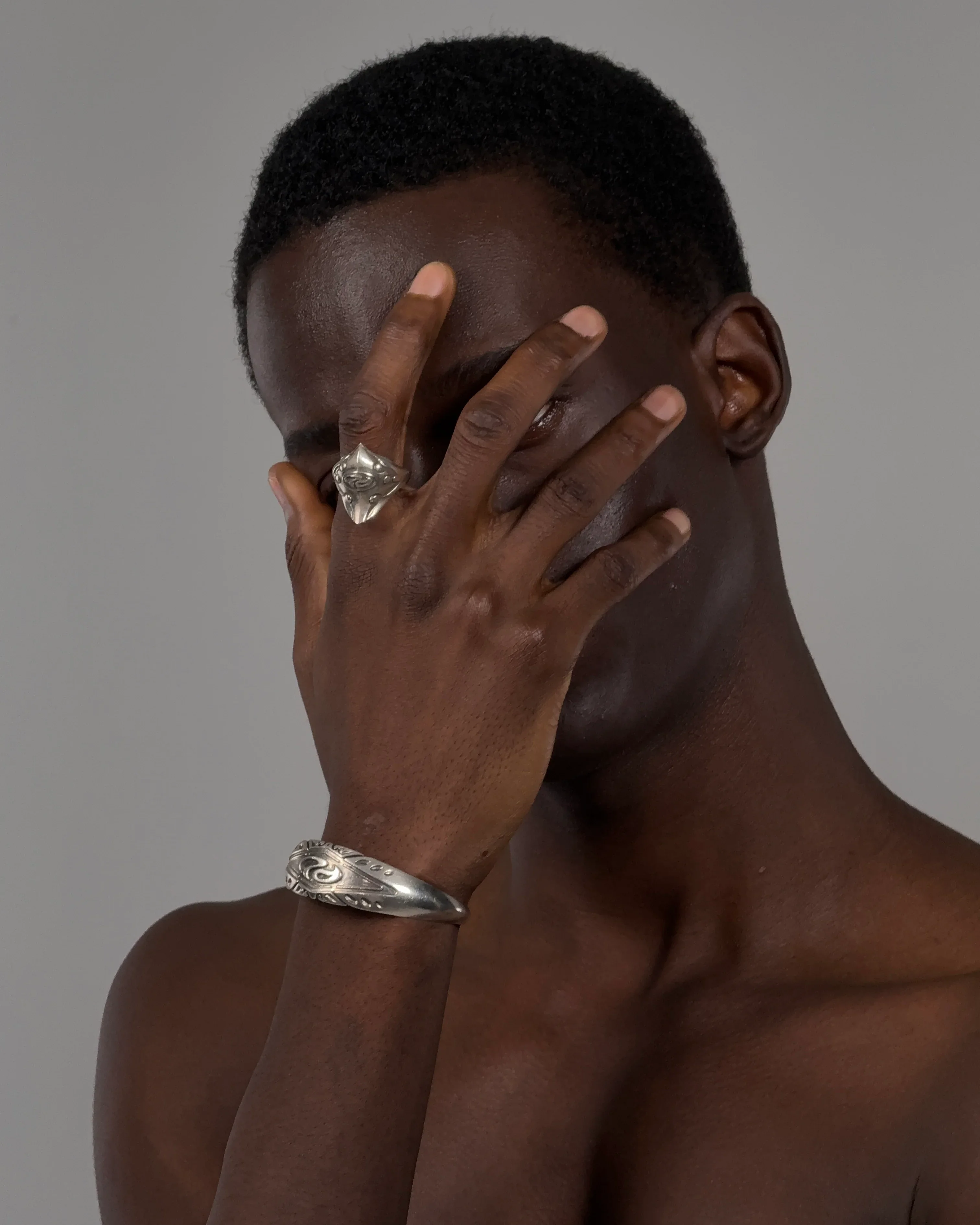 Personsoul Sterling Silver Armor Ring