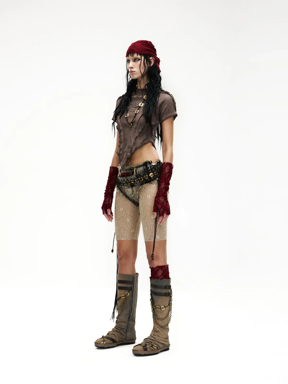 Raw Edge Deconstruction V-hem Top