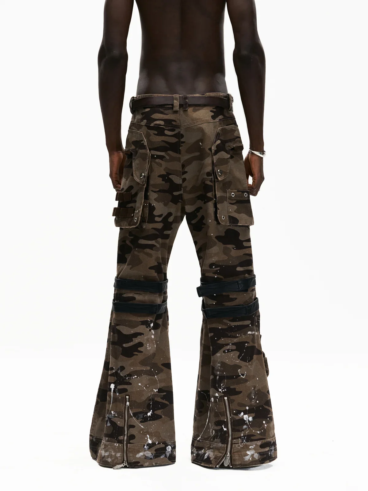 Mico-flare Camo Cargo Pant