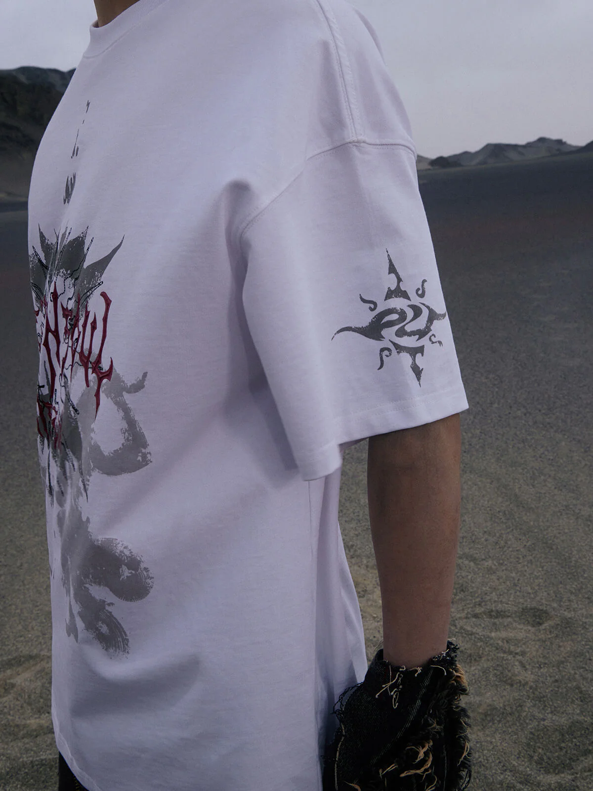 Personsoul Graphic Print Oversized T-Shirt