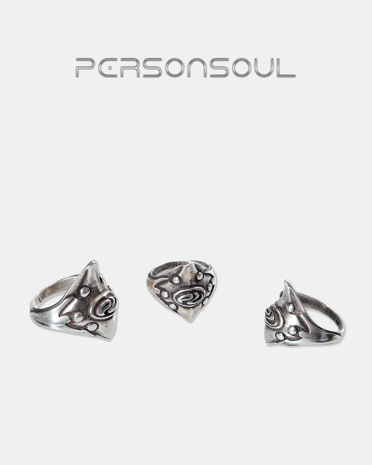 Personsoul Sterling Silver Armor Ring