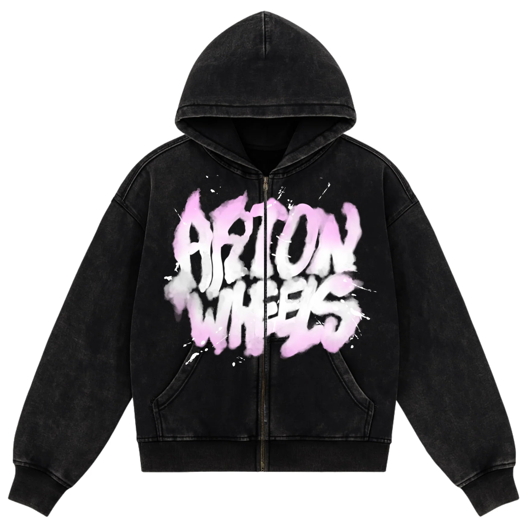Graff Washed Zip Hoodie